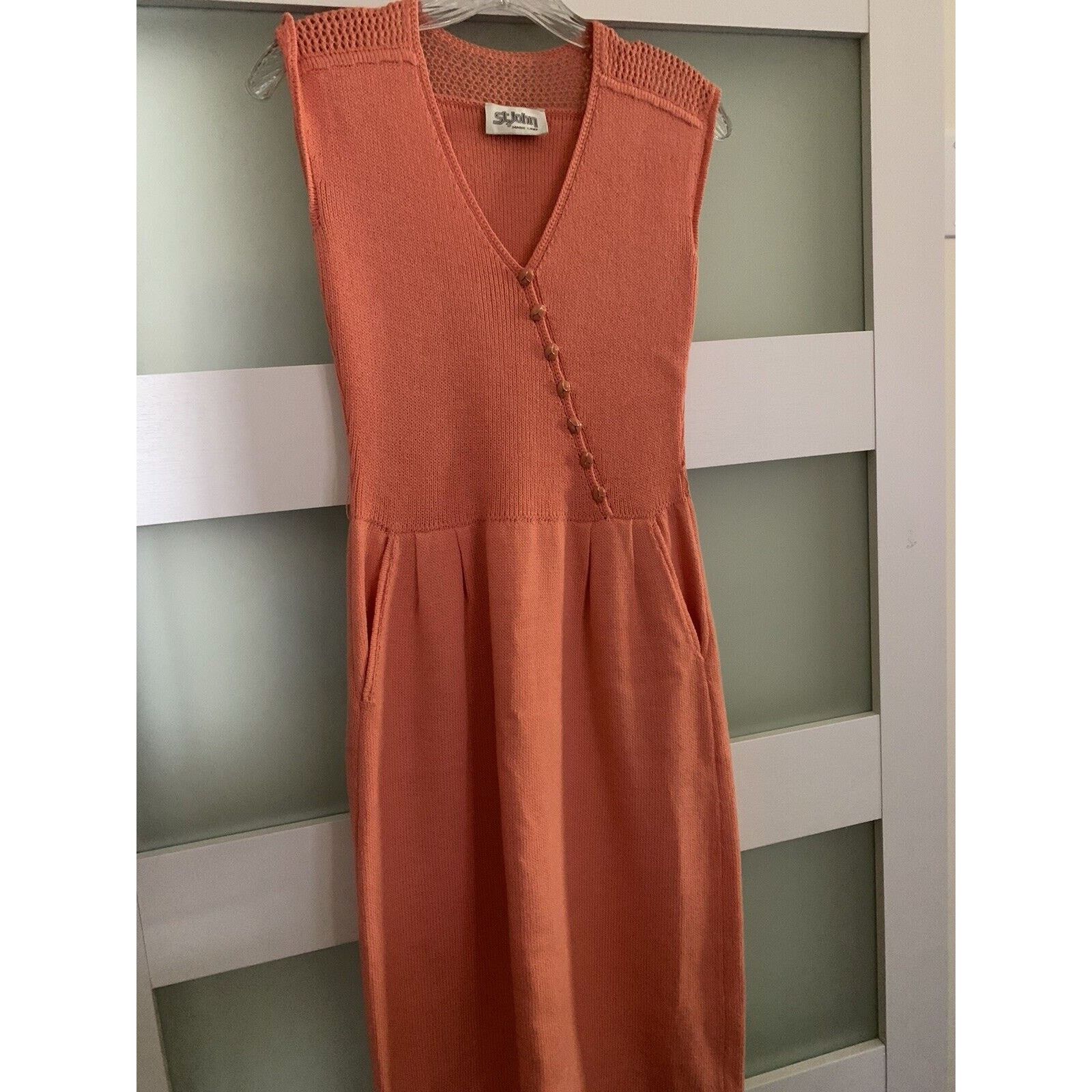St. John St. John Vintage Santana Coral Knit Belted Dress small Size S / US 4 / IT 40 - 2 Thumbnail