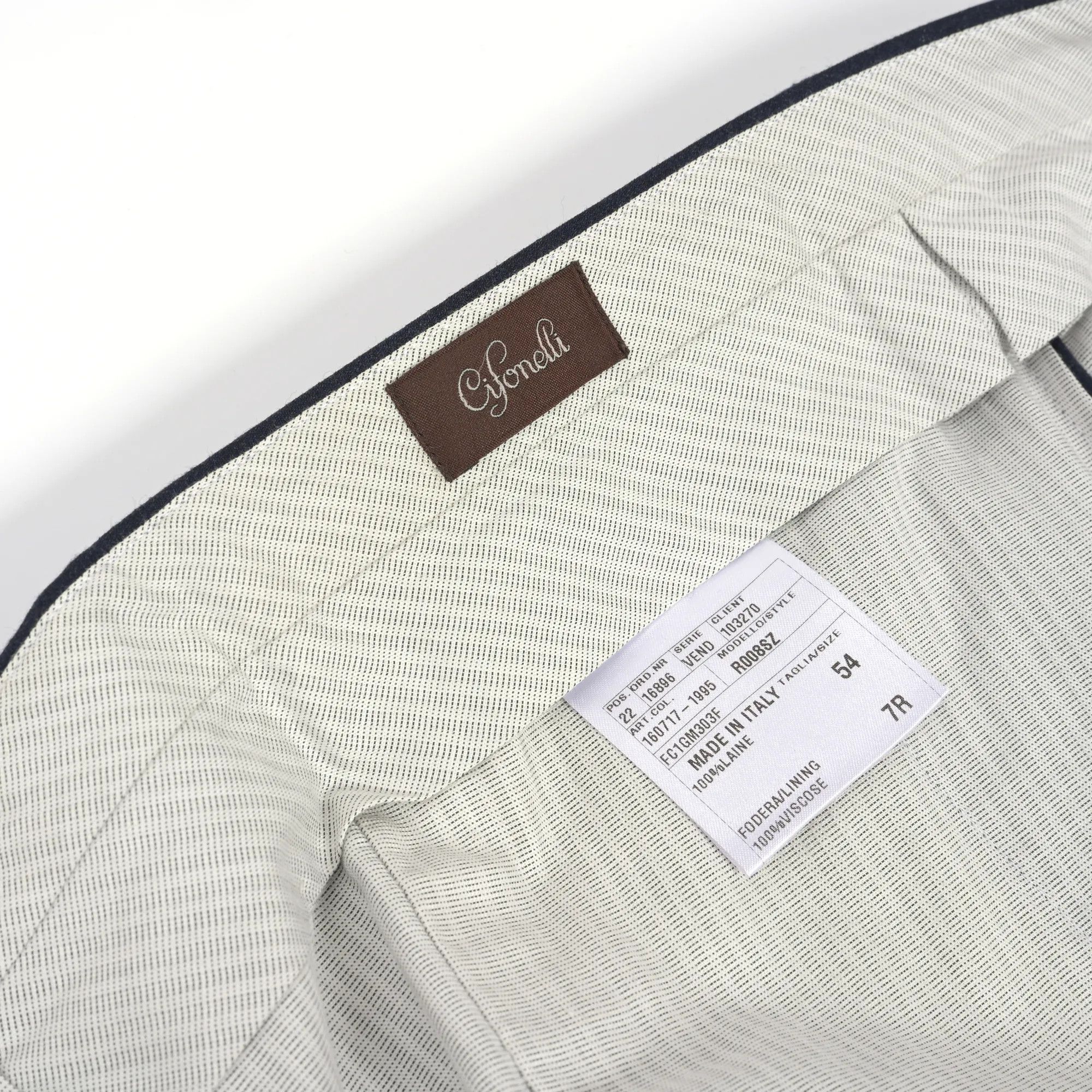 Cifonelli CIFONELLI navy chalk-stripe flannel suit (54 EU) Size 54R - 16 Thumbnail