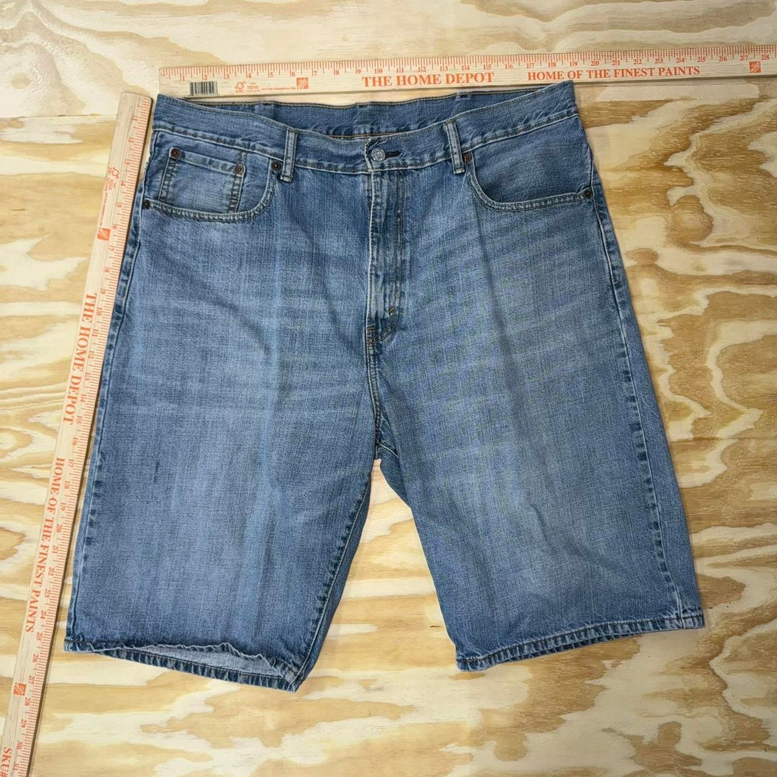Levi's Vintage y2k levis denim 2000s light wash faded denim jorts Size US 38 / EU 54 - 4 Thumbnail