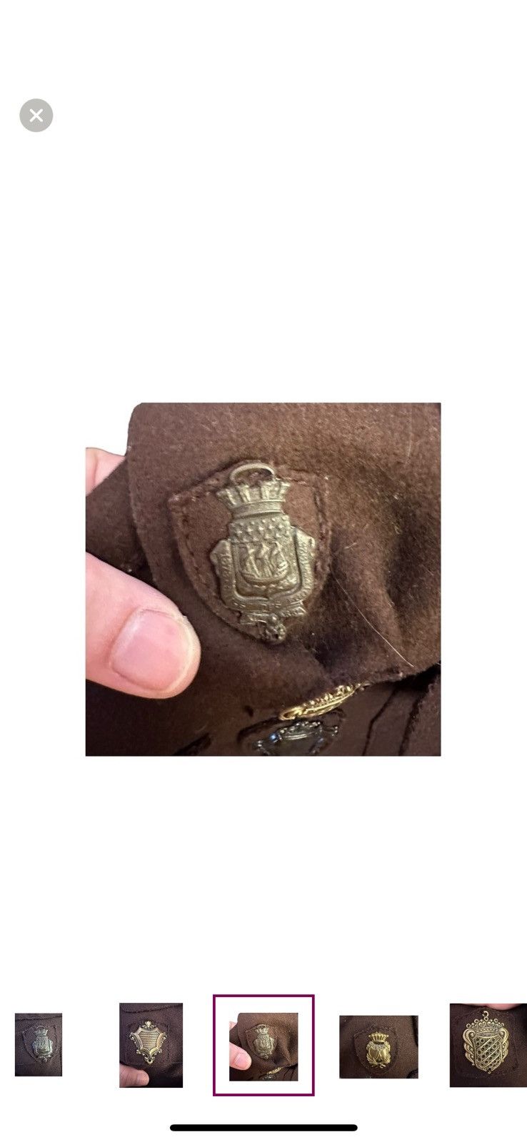 Miu Miu Vintage Women’s M Miu Miu Wool Military Metal Insignia Size M / US 6-8 / IT 42-44 - 14 Thumbnail