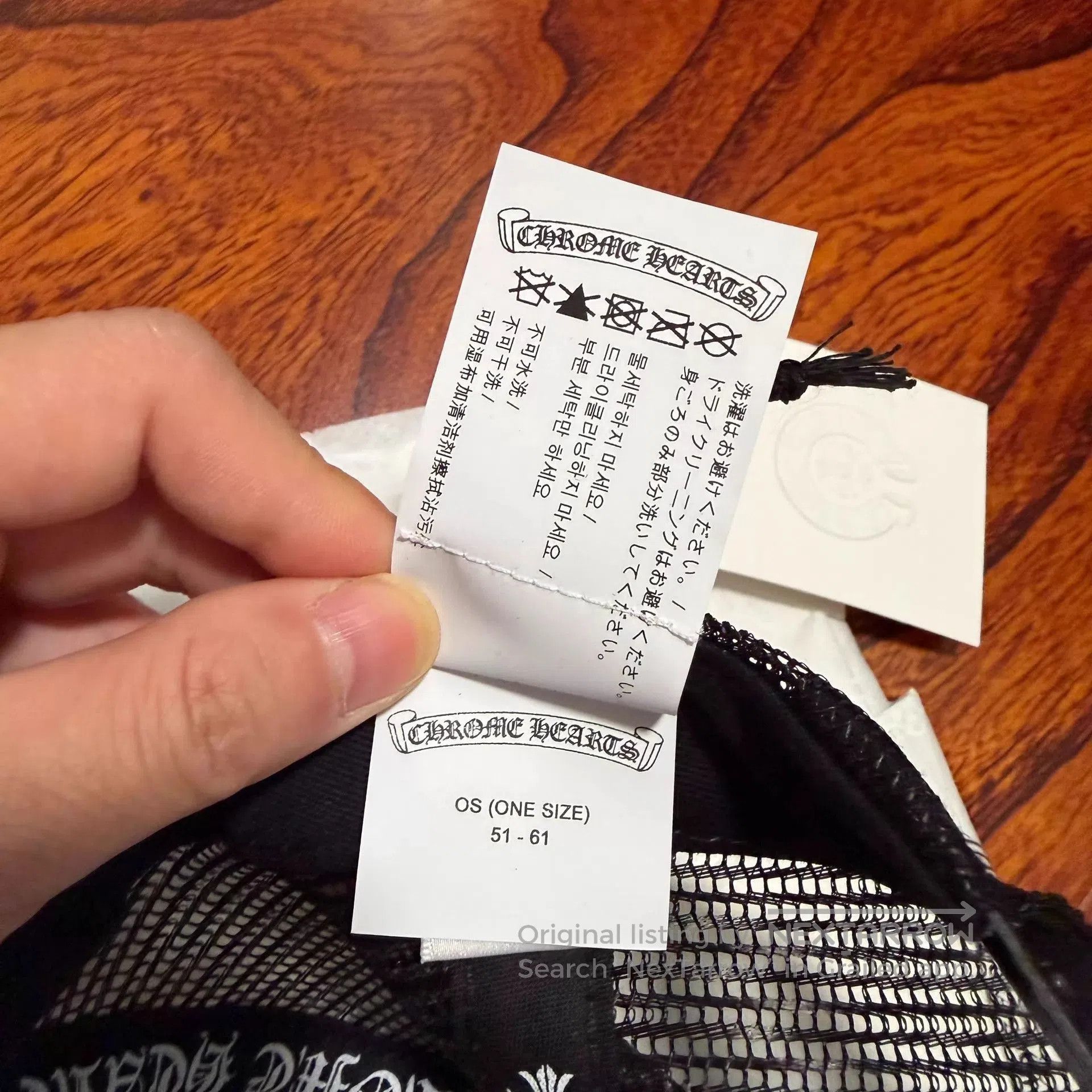 Chrome Hearts White and Black Trucker Hat with Embroidered Patch. Size ONE SIZE - 8 Thumbnail