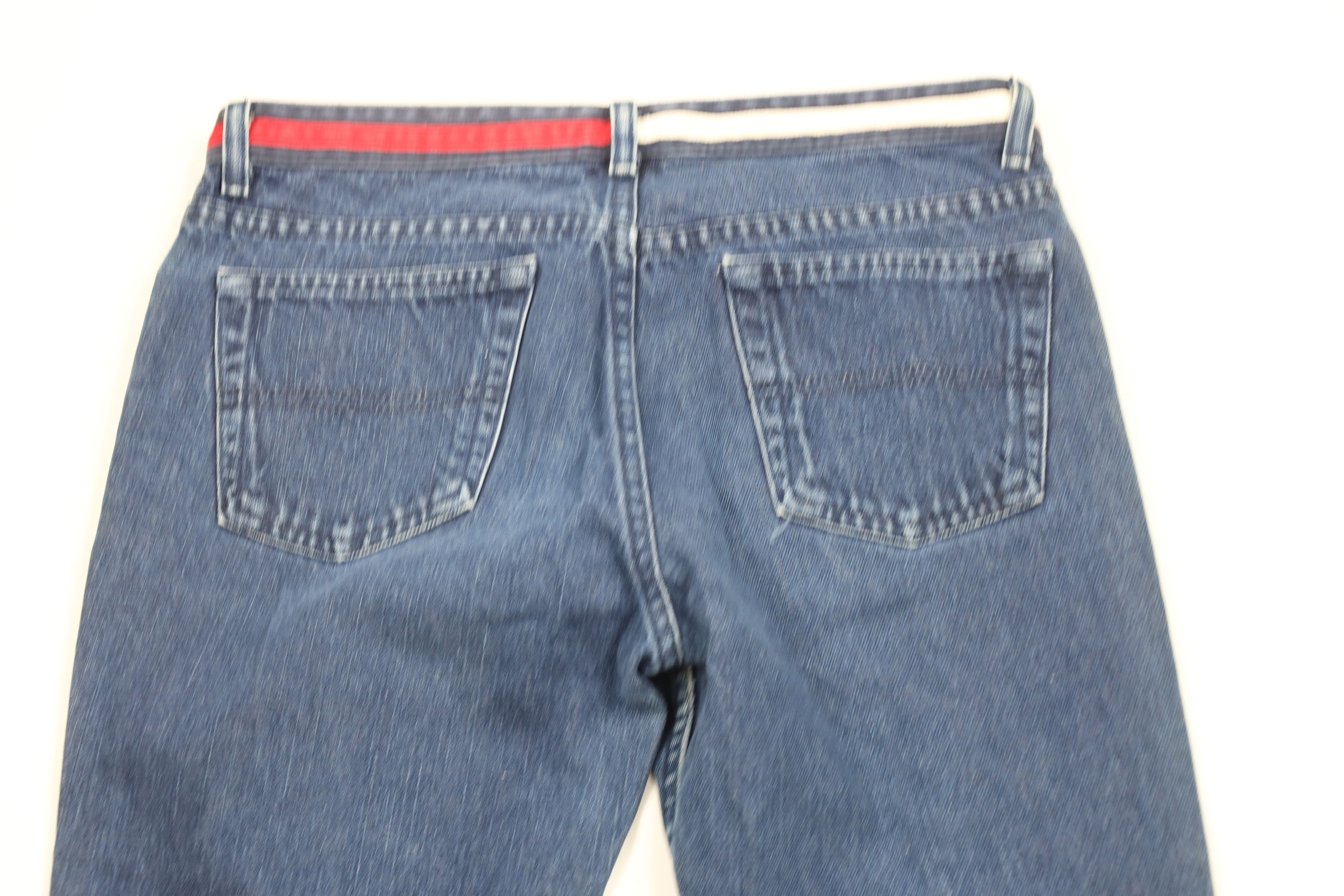 Tommy Hilfiger × Vintage Vintage Y2K 2001 Tommy Hilfiger Flared Wide Leg Denim Jeans Size 28" / US 6 / IT 42 - 9 Thumbnail