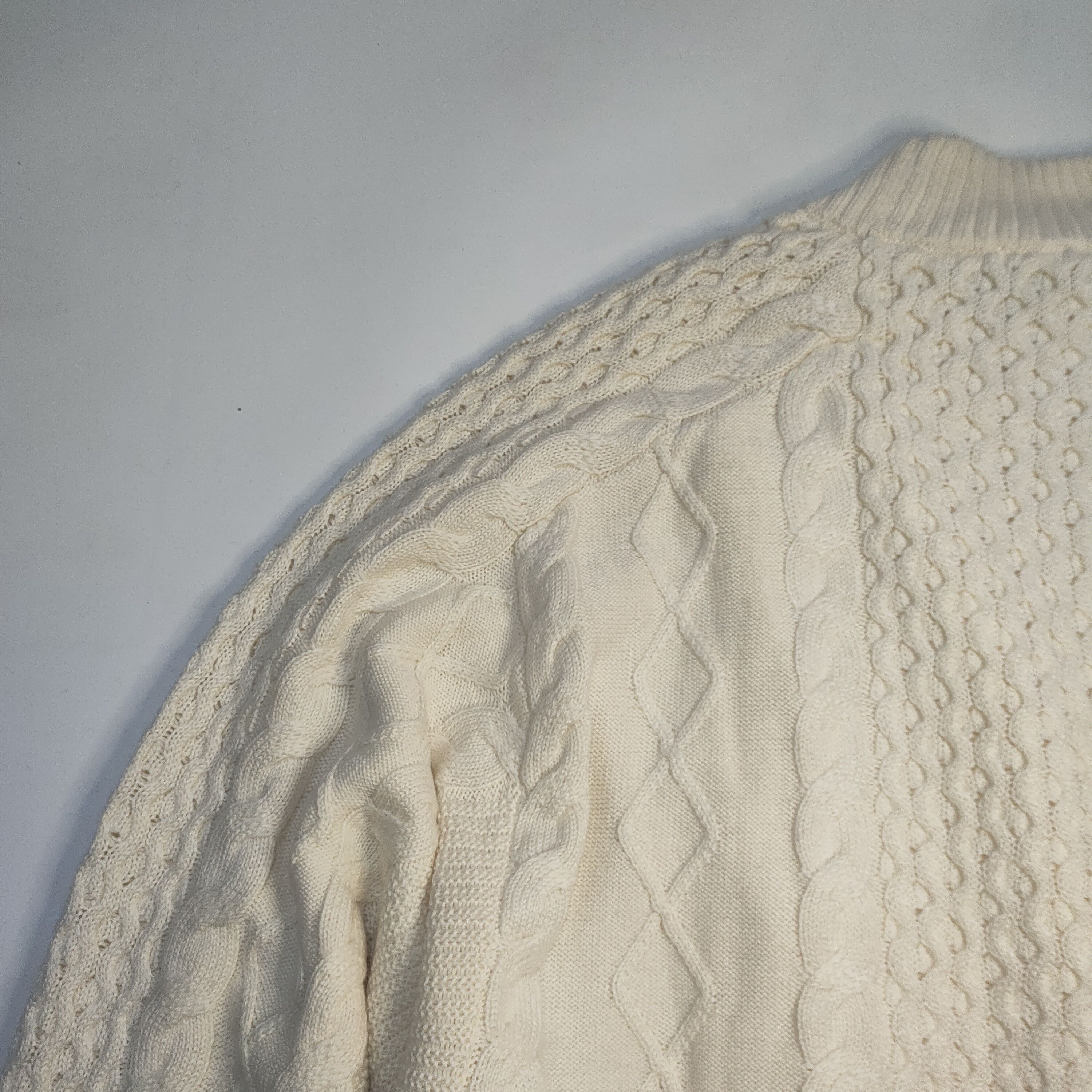 Y/Project NEW Y/PROJECT Oversized Wool Blend Sweater in Cream Size US M / EU 48-50 / 2 - 19 Thumbnail