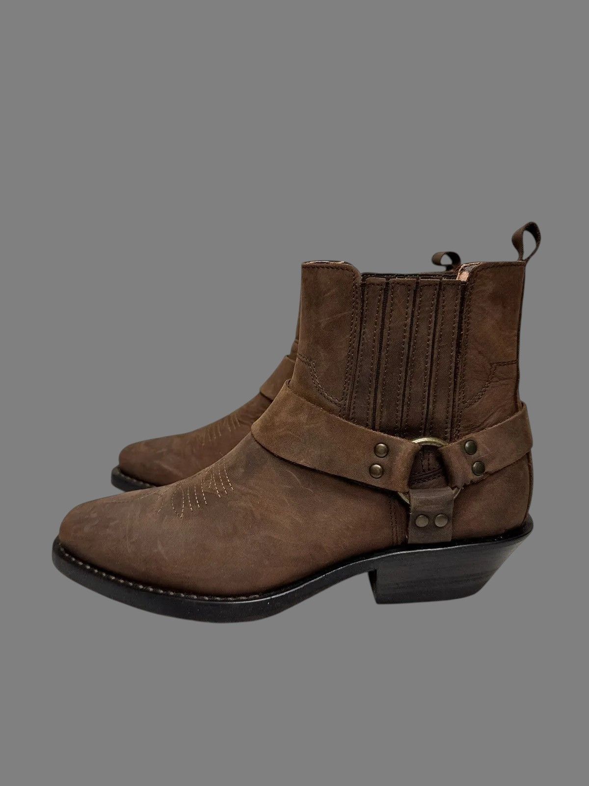 Dirk Bikkembergs Vintage Western Brown Ankle Boots Menswear Size 40 Size US 7 / EU 40 - 3 Thumbnail