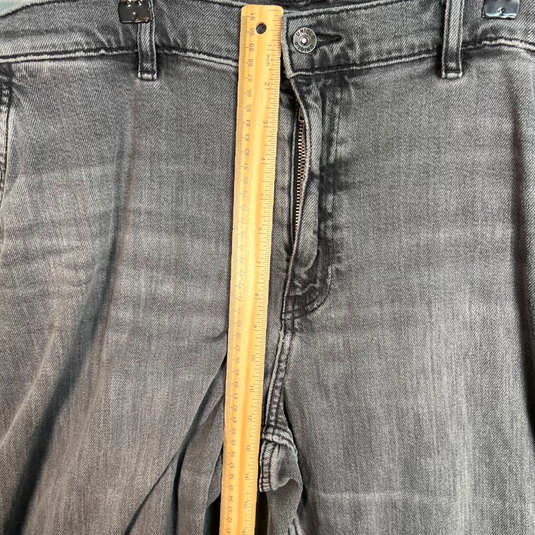 Uniqlo VINTAGE Untold Jeans Mens 2XL 39-42 Gray Denim Pants Waist Cotton Casual Relaxed Fit Mens Size US 39 - 6 Thumbnail