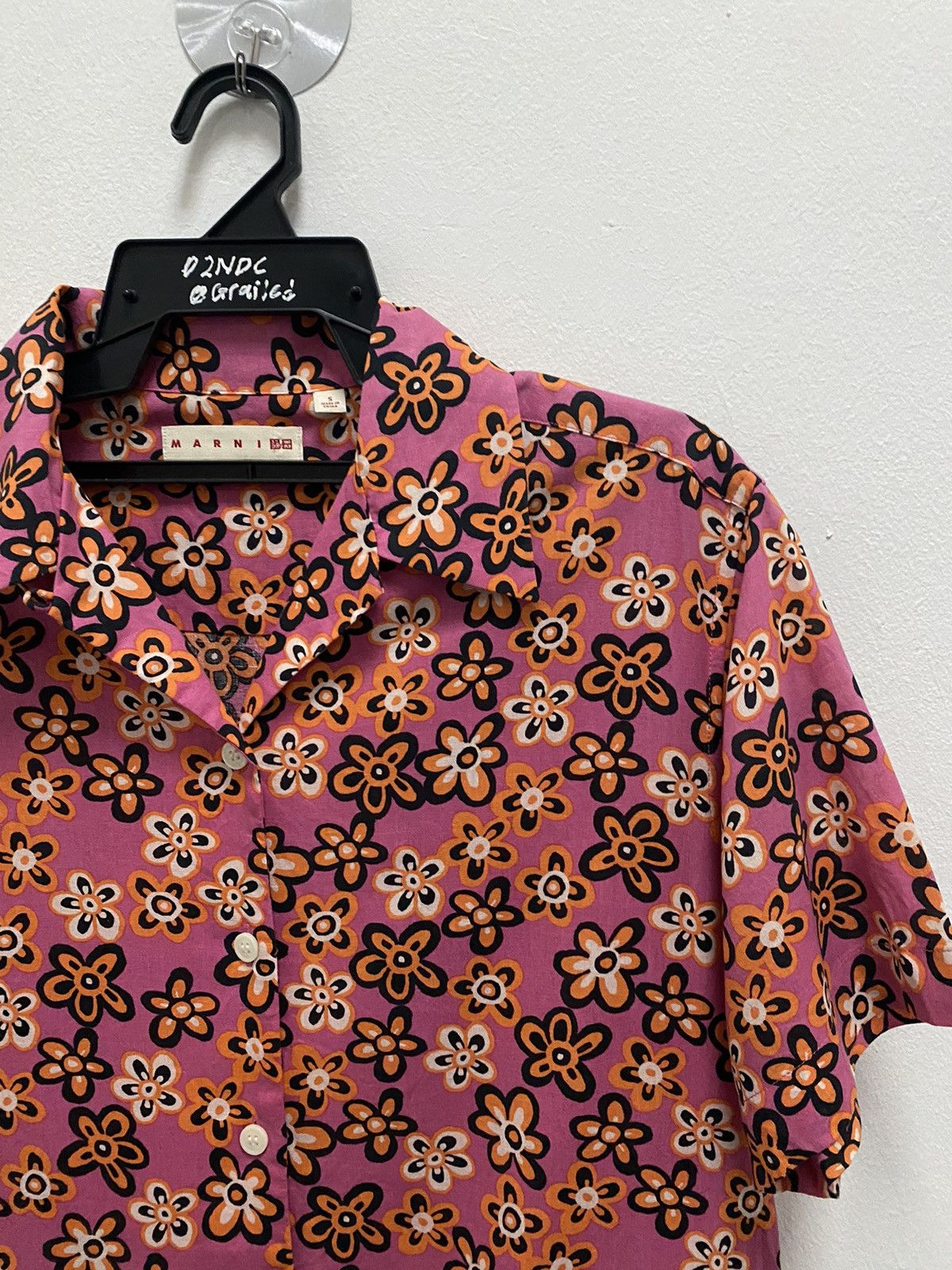 Marni × Uniqlo Uniqlo Marni Open Collar Short Sleeve Pleated Dress Size S / US 4 / IT 40 - 1 Thumbnail