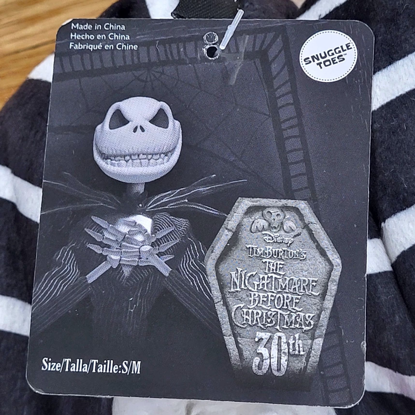 Disney VINTAGE? No — NWT Women's The Nightmare Before Christmas Fleece Slipper Socks w/Grippers S/M Disney Slipper Socks Men? Size S / US 4 / IT 40 - 5 Thumbnail