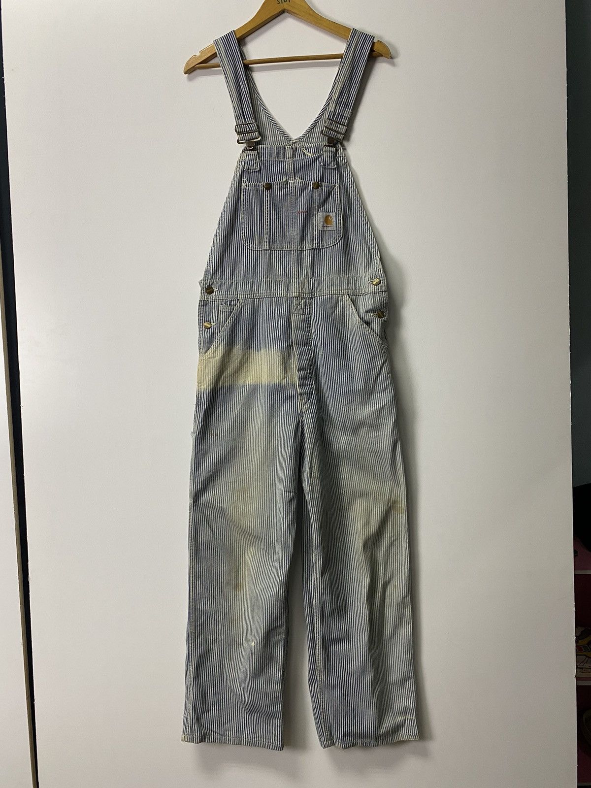 Carhartt × Vintage Vintage Carhartt Hikory Overall Size US 34 / EU 50 - 2 Thumbnail