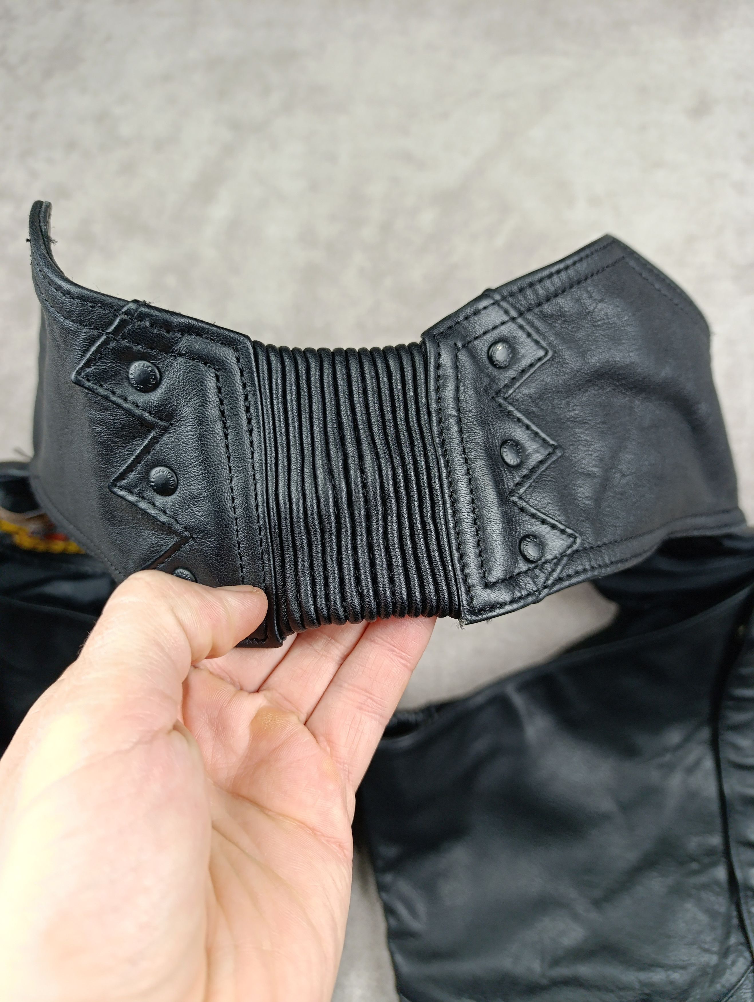 Harley Davidson HARLEY DAVIDSON BLACK LEATHER WOMENS MOTORCYCLE CHAPS PANTS Size 30" / US 8 / IT 44 - 14 Thumbnail