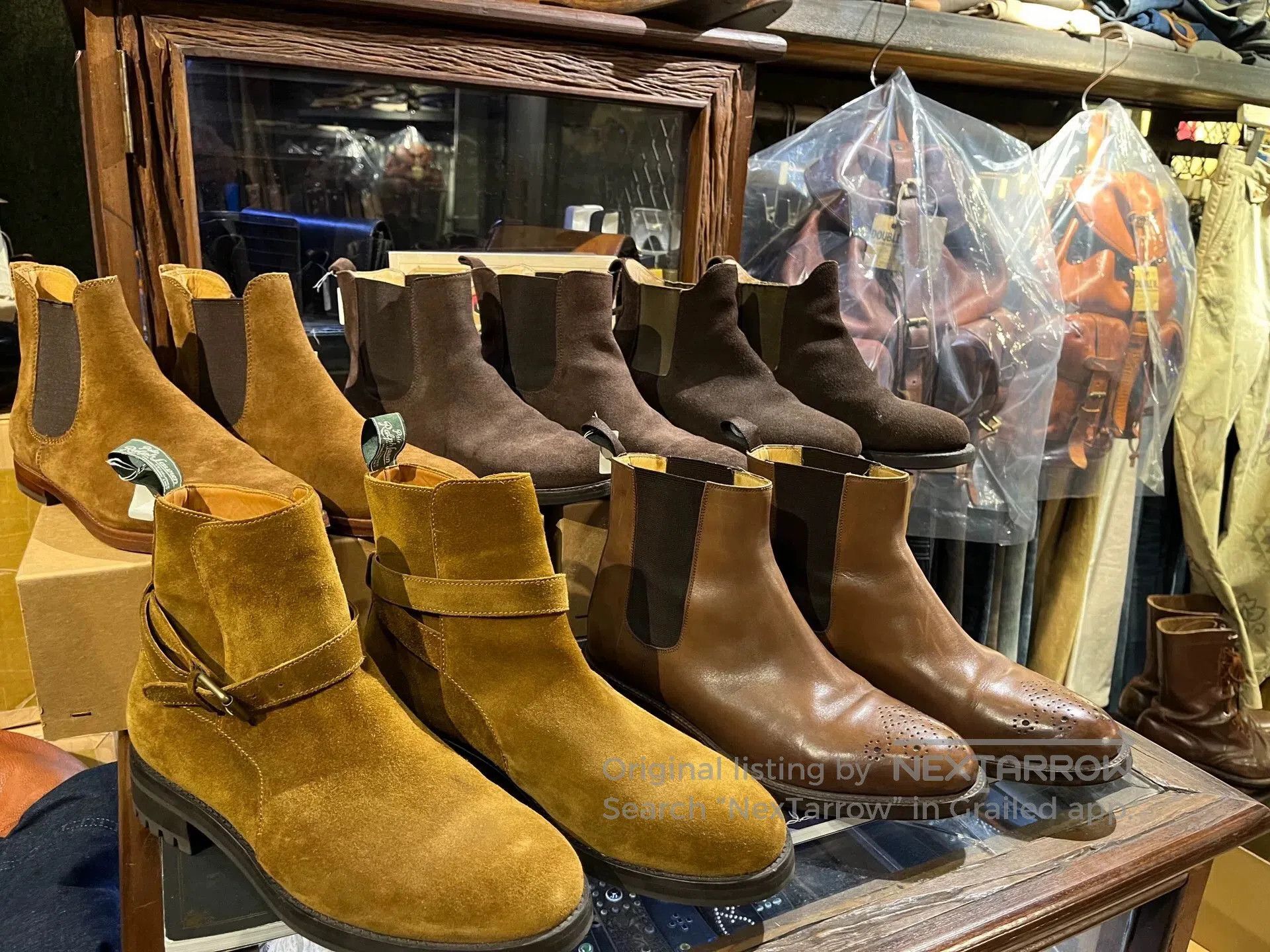 Other luxury suede chelsea boots with intricate design. Size US 8.5 / EU 41-42 - 1 Thumbnail