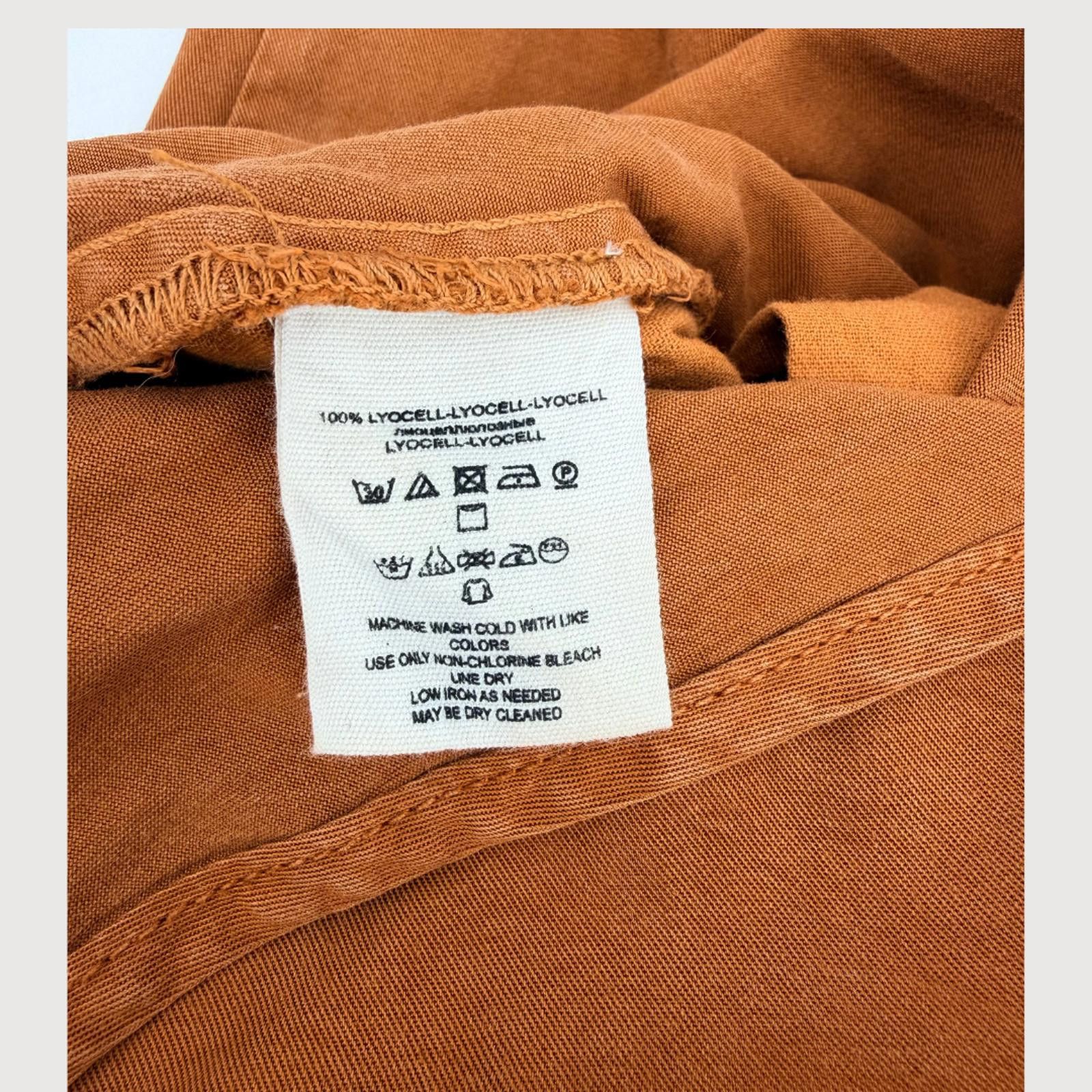 Free People Free People Jade Jumpsuit Rust Lyocell Wide Leg 6 Size 28" / US 6 / IT 42 - 5 Thumbnail