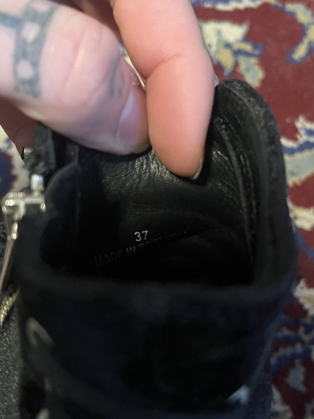 Alexander McQueen × Japanese Brand Alexander McQueen velvet side zipper high tops Size US 7 / IT 37 - 6 Thumbnail