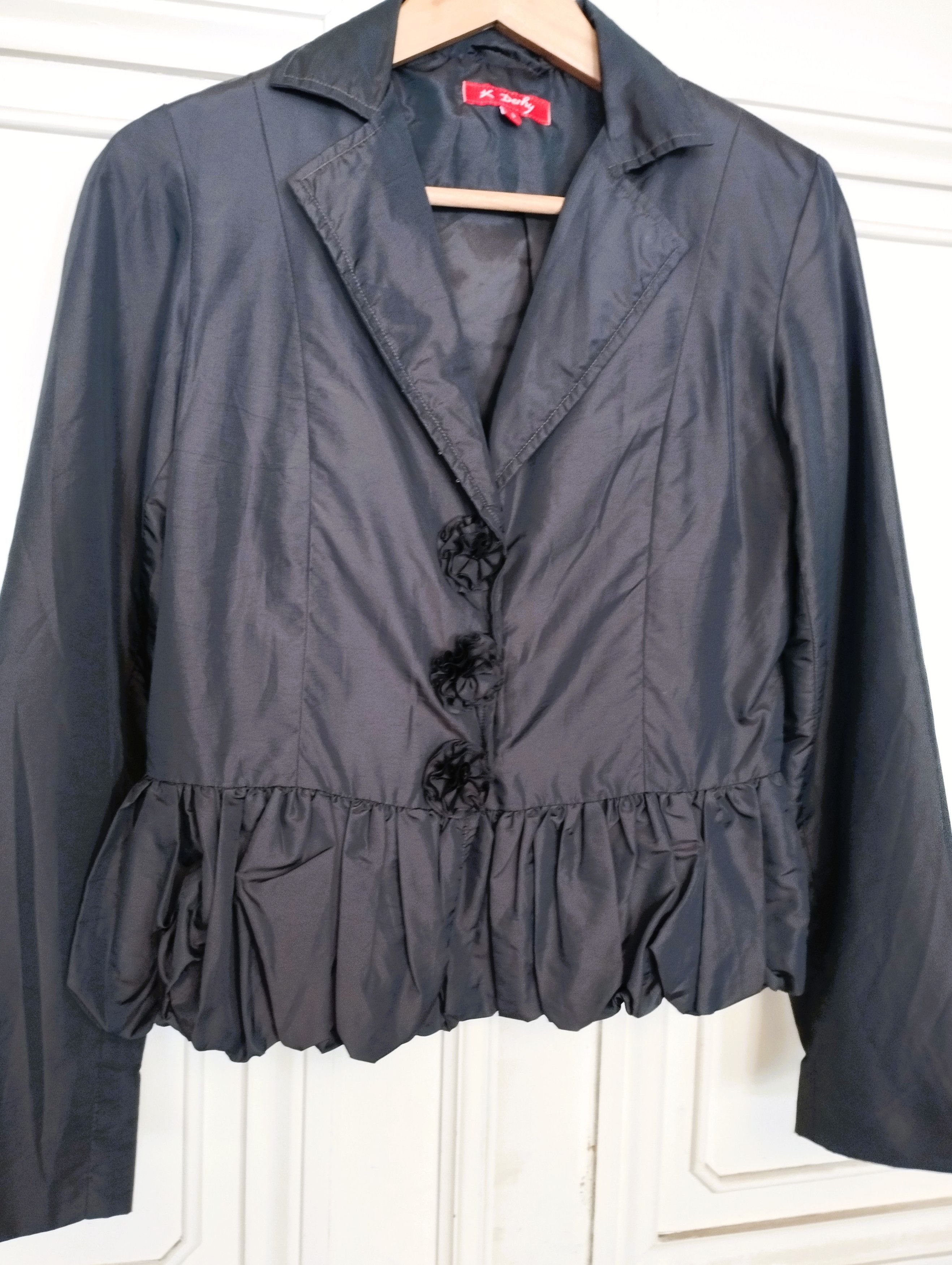Designer Rene Derhy Veste Taffetas Basque Soirée T S/M Size S / US 4 / IT 40 - 3 Thumbnail