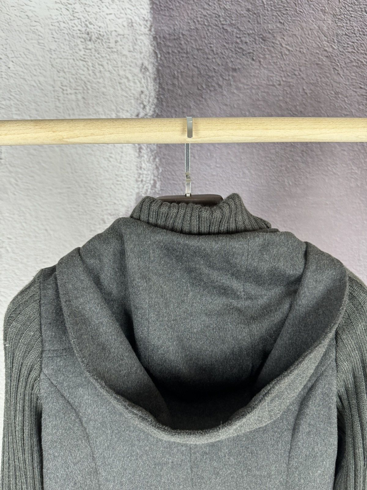 Japanese Brand A.R.T by Ofuon wool grey full zip hooded jacket coat Japan Size M / US 6-8 / IT 42-44 - 13 Thumbnail