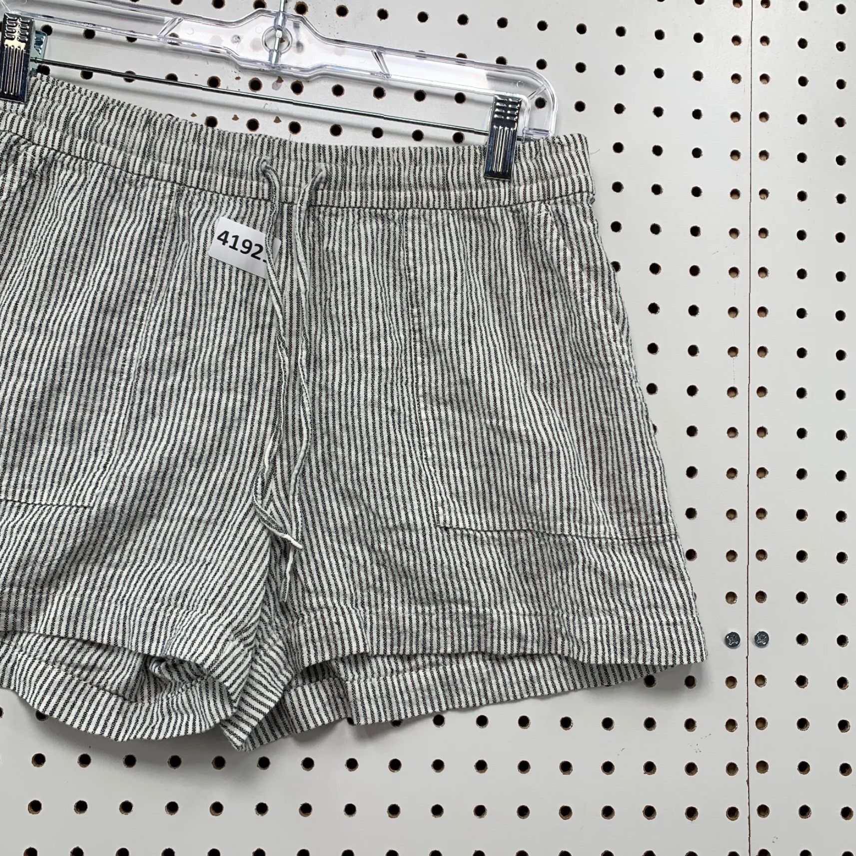 J.Crew J.CREW Women's Linen Striped Shorts Size S 30" White Black Chino Casual Summer Size 28" / US 6 / IT 42 - 5 Thumbnail