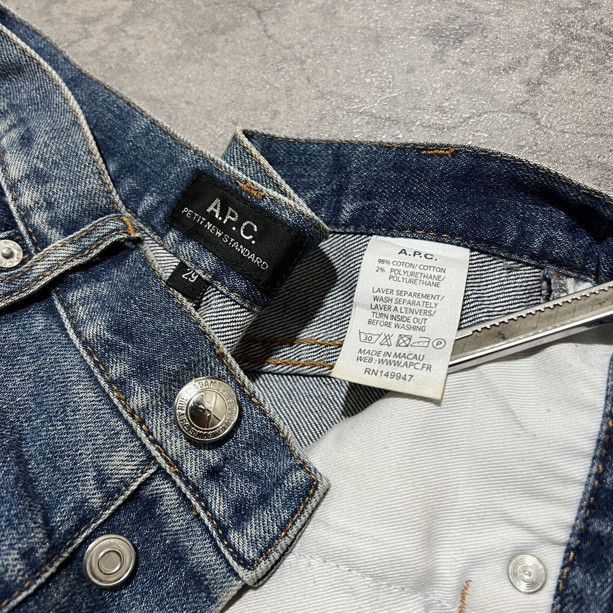 A.P.C. A.P.C. Petit New Standard Mid Rise Taper Leg Denim Jeans Size US 30 / EU 46 - 7 Thumbnail