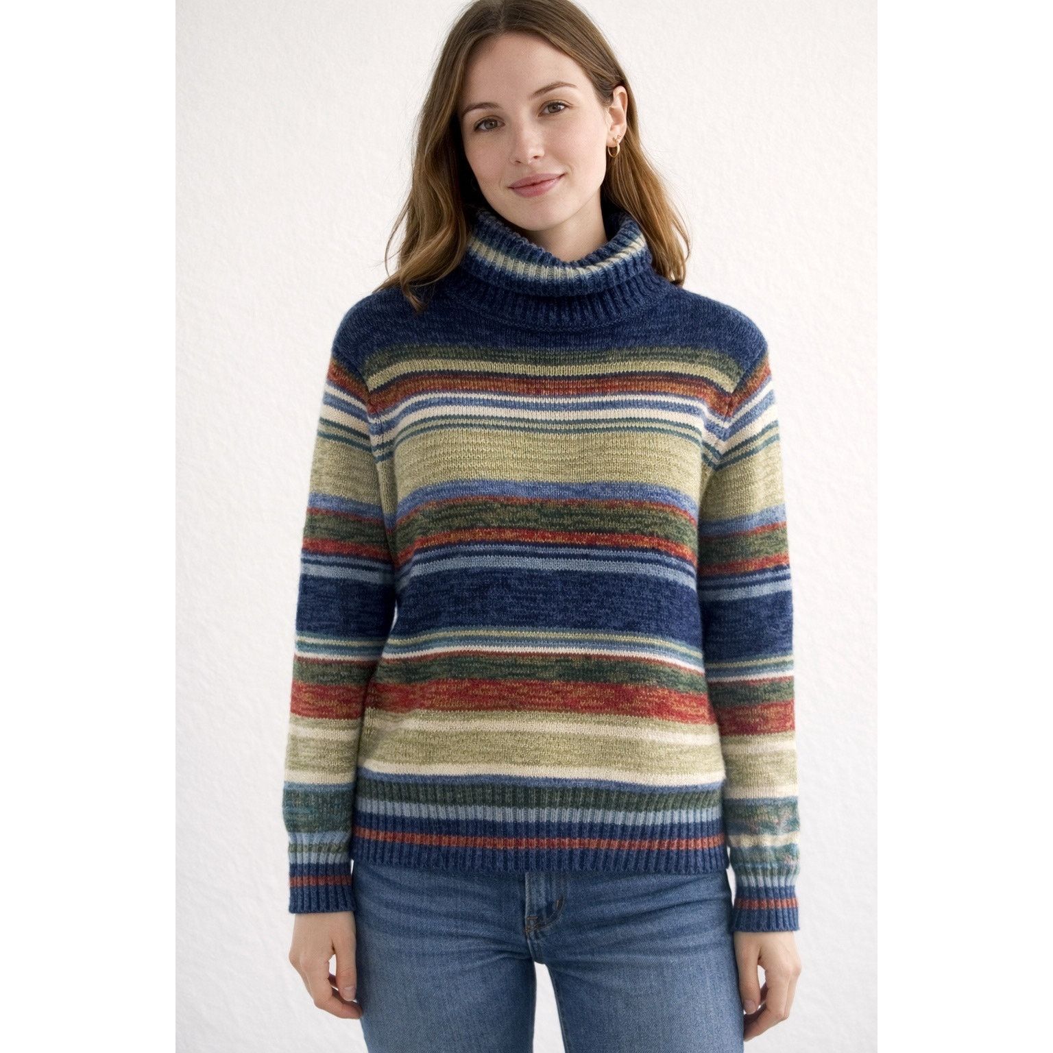 Other Vintage Y2K Tiara International Striped SWEATER SZ SMALL Size S / US 4 / IT 40 - 1 Thumbnail