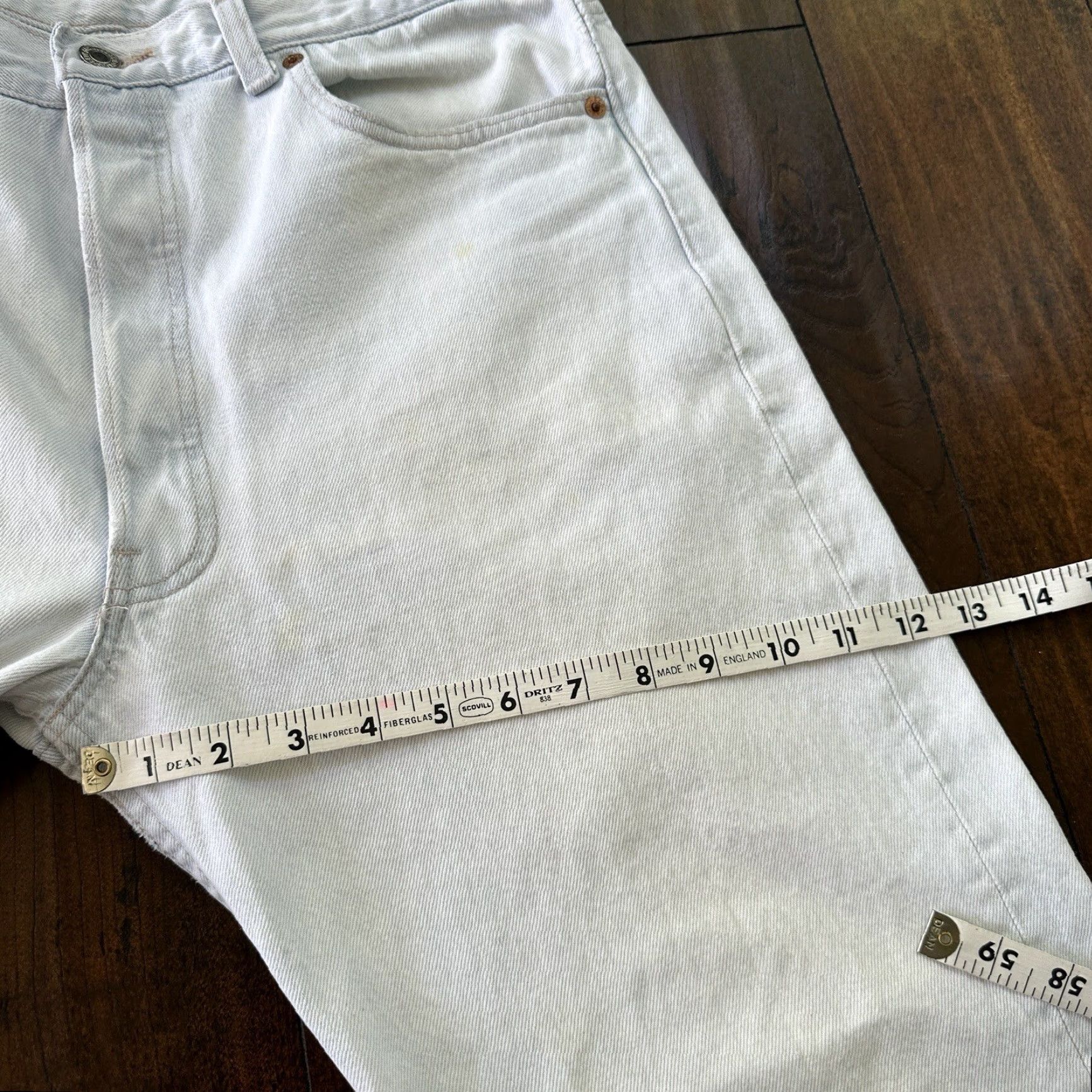 Levi's VINTAGE Levi's 501 Jeans Men 36x30 Blue Light Wash 90s Straight Denim USA 501 XX 80s Size US 36 / EU 52 - 6 Thumbnail