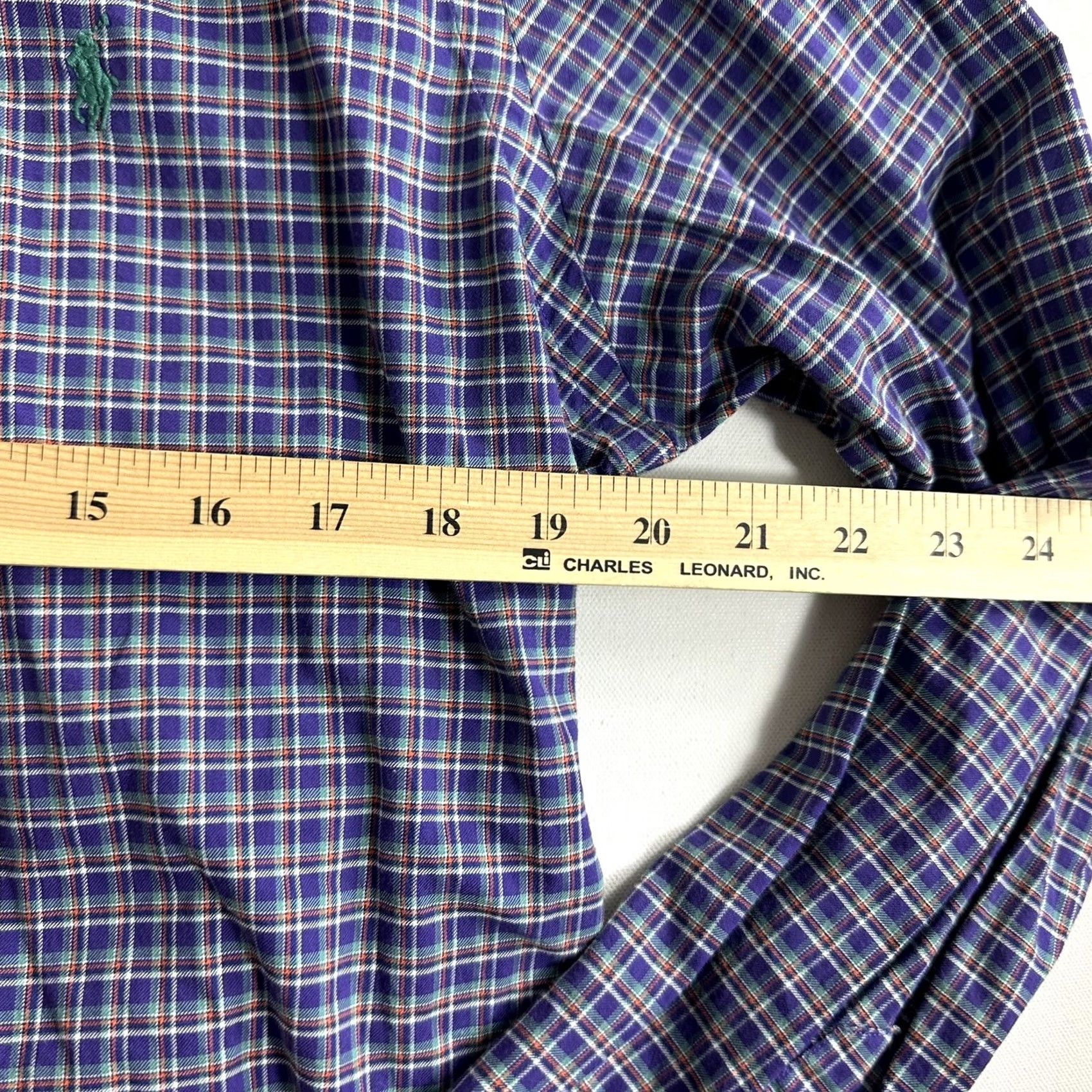 Polo Ralph Lauren Polo Ralph Lauren Shirt Button-Down Plaid Purple Mens Size M Preppy Size US M / EU 48-50 / 2 - 7 Thumbnail