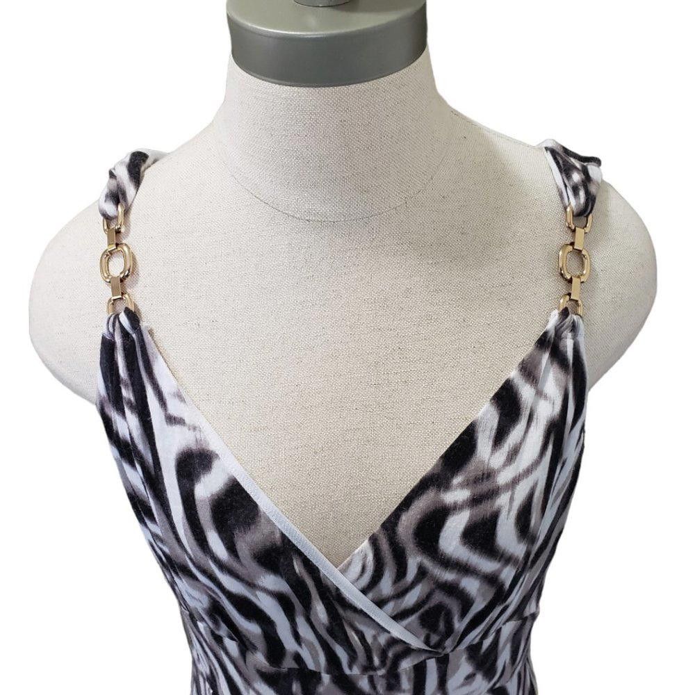 Jennifer Lopez Ct325 Jennifer Lopez Animal Print Maxi Dress L Size L / US 10 / IT 46 - 3 Thumbnail