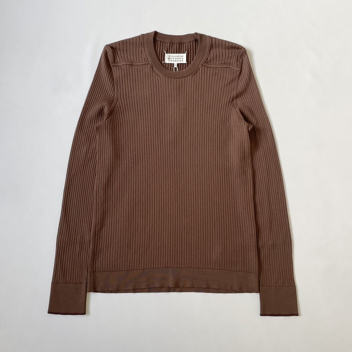 Maison Margiela S/S 20 ‘Destroyed’ Ribbed Military Sweater Size US M / EU 48-50 / 2 - 1 Thumbnail