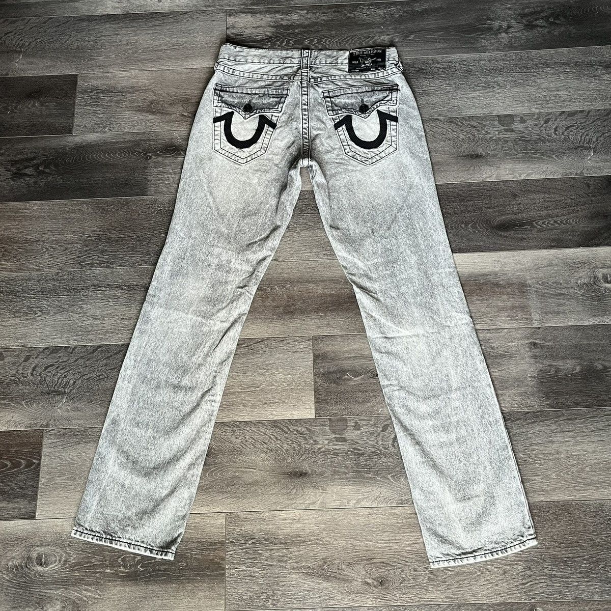 True Religion Vintage 2000s True Religion Ricky Mesh Horseshoe Denim Jeans Size US 30 / EU 46 - 1 Thumbnail