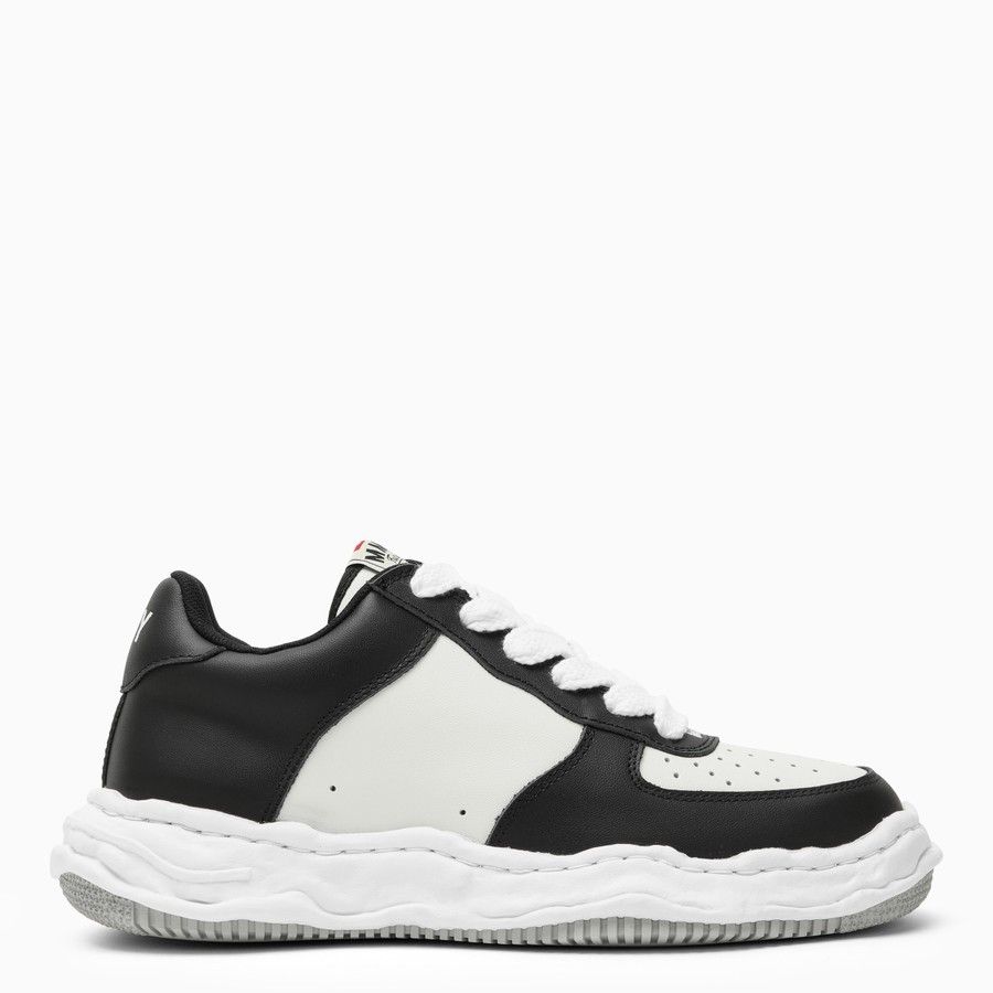 image of Maison Mihara Yasuhiro O1D2Blof0424 Low-Top Trainers In Black & White Shoes in Black/White (Size 12