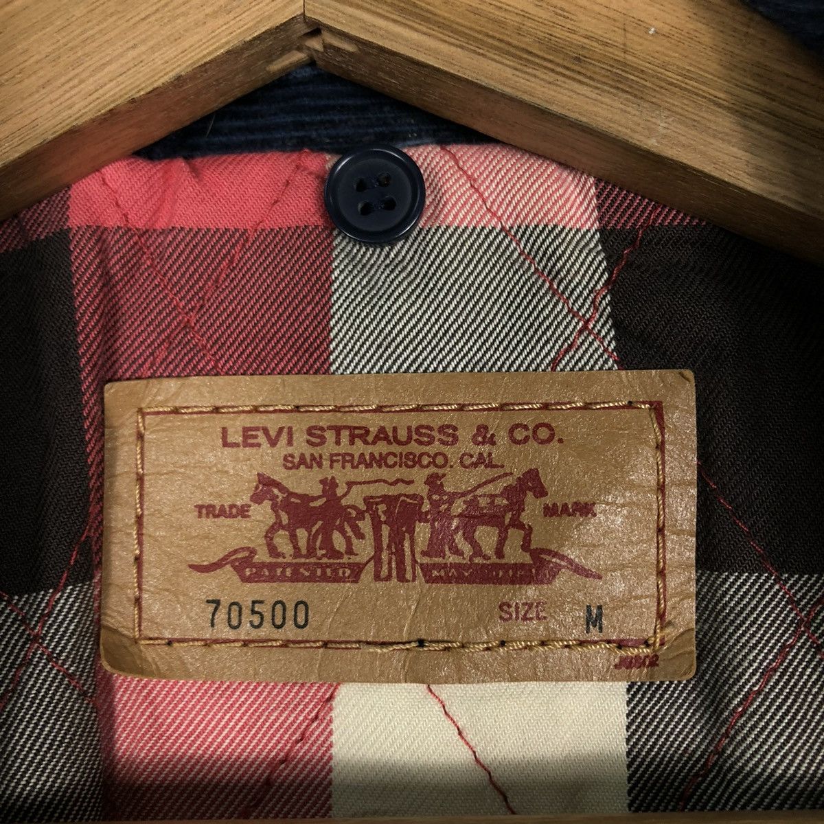 Levi's 🔥VINTAGE BIKER TRUCKER JACKET LEVI’S CORDUROY BLANKET Size US M / EU 48-50 / 2 - 20 Thumbnail