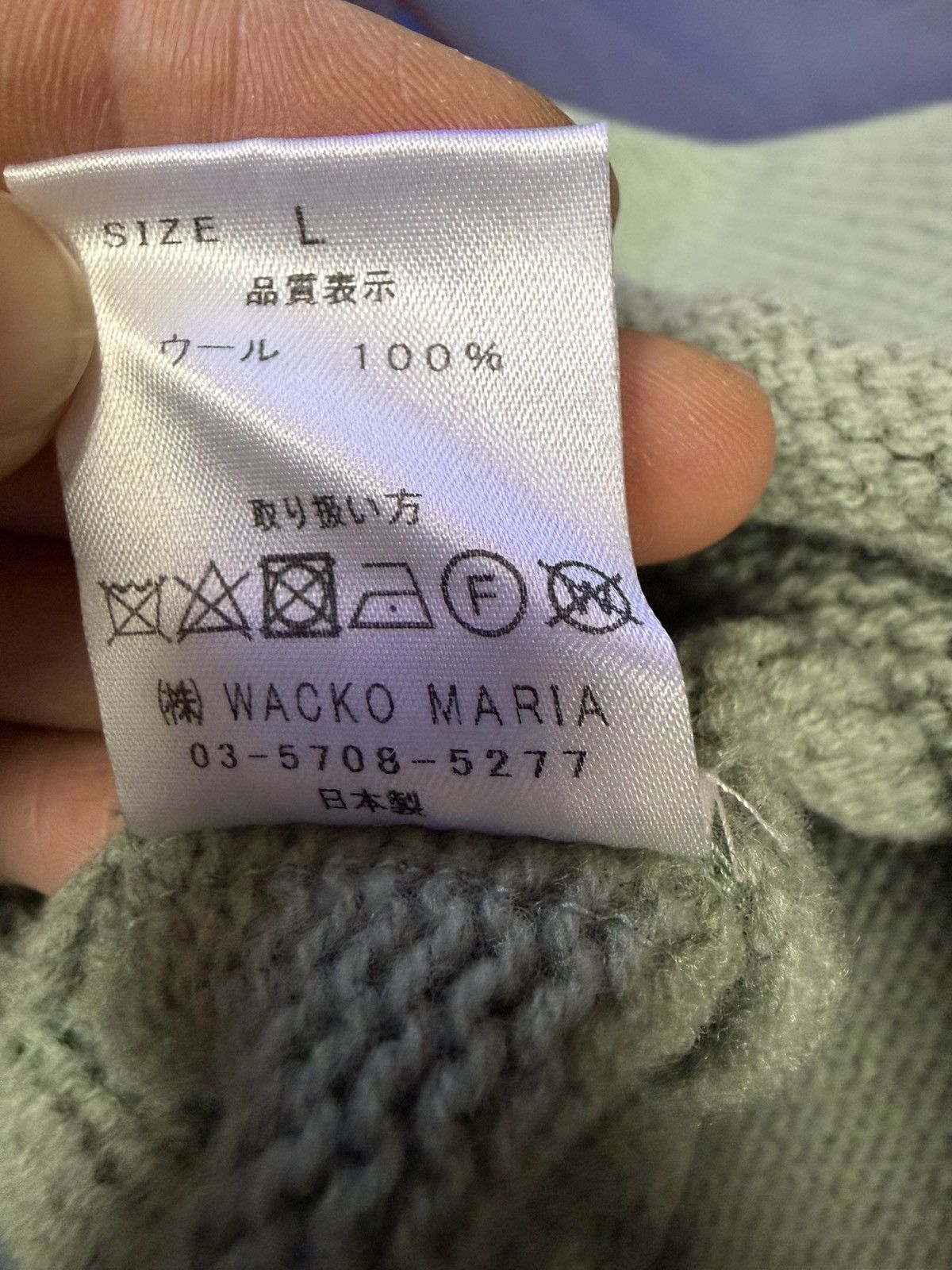 Wacko Maria wacko maria wool 100% cardigan sz L Size US XL / EU 56 / 4 - 9 Thumbnail