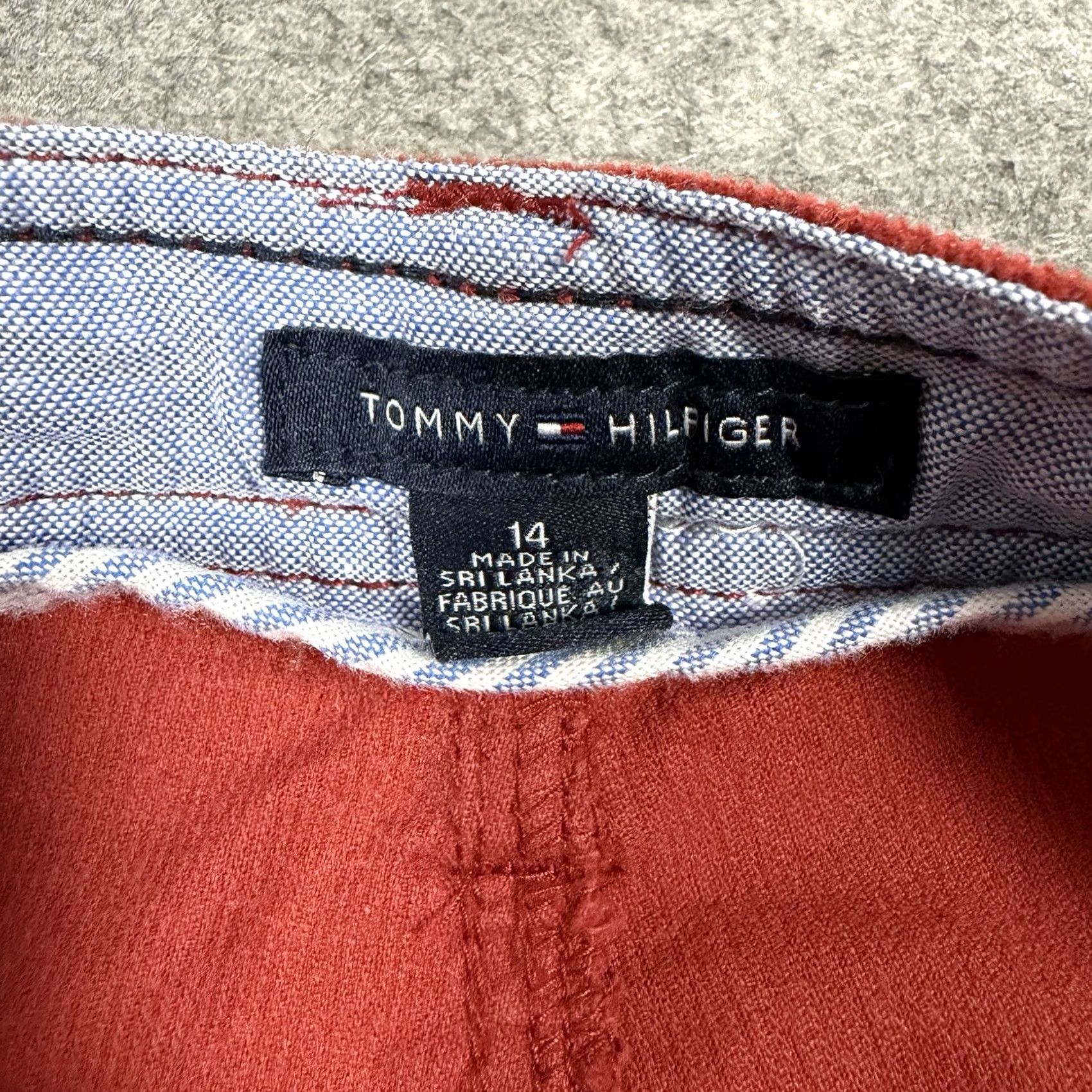 Tommy Hilfiger Tommy Hilfiger Corduroy Stretch Pants Women's Size 14 Red Corduroy Stretch Pants Womens 14 Red Tommy Hilfiger Size 36" / US 14 / IT 50 - 6 Thumbnail