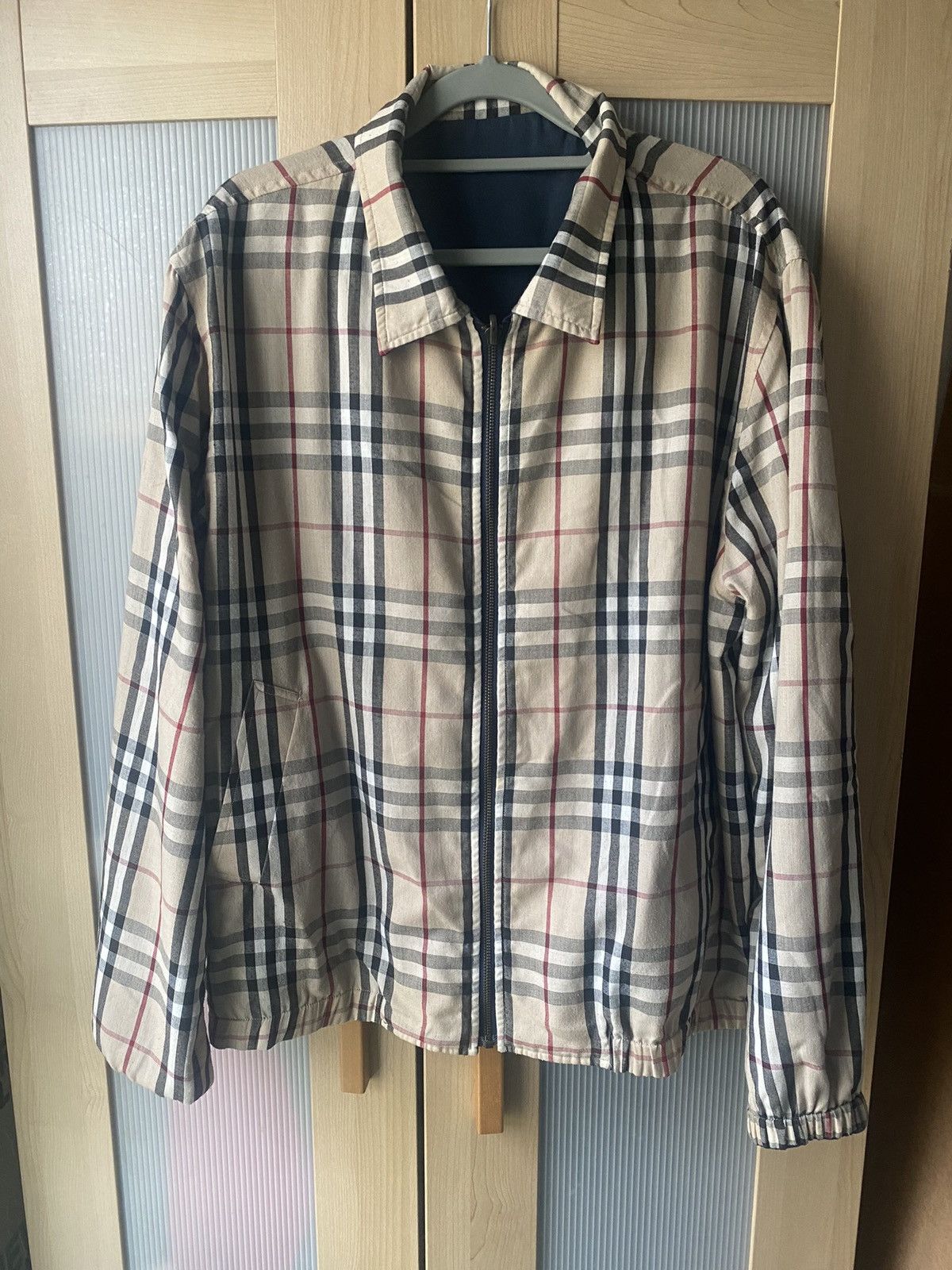BURBERRY 18AW リバーシブル ノバチェック ハリントン ジャケット Burberry Reversible Nova Rainbow Check Harrington Jacket