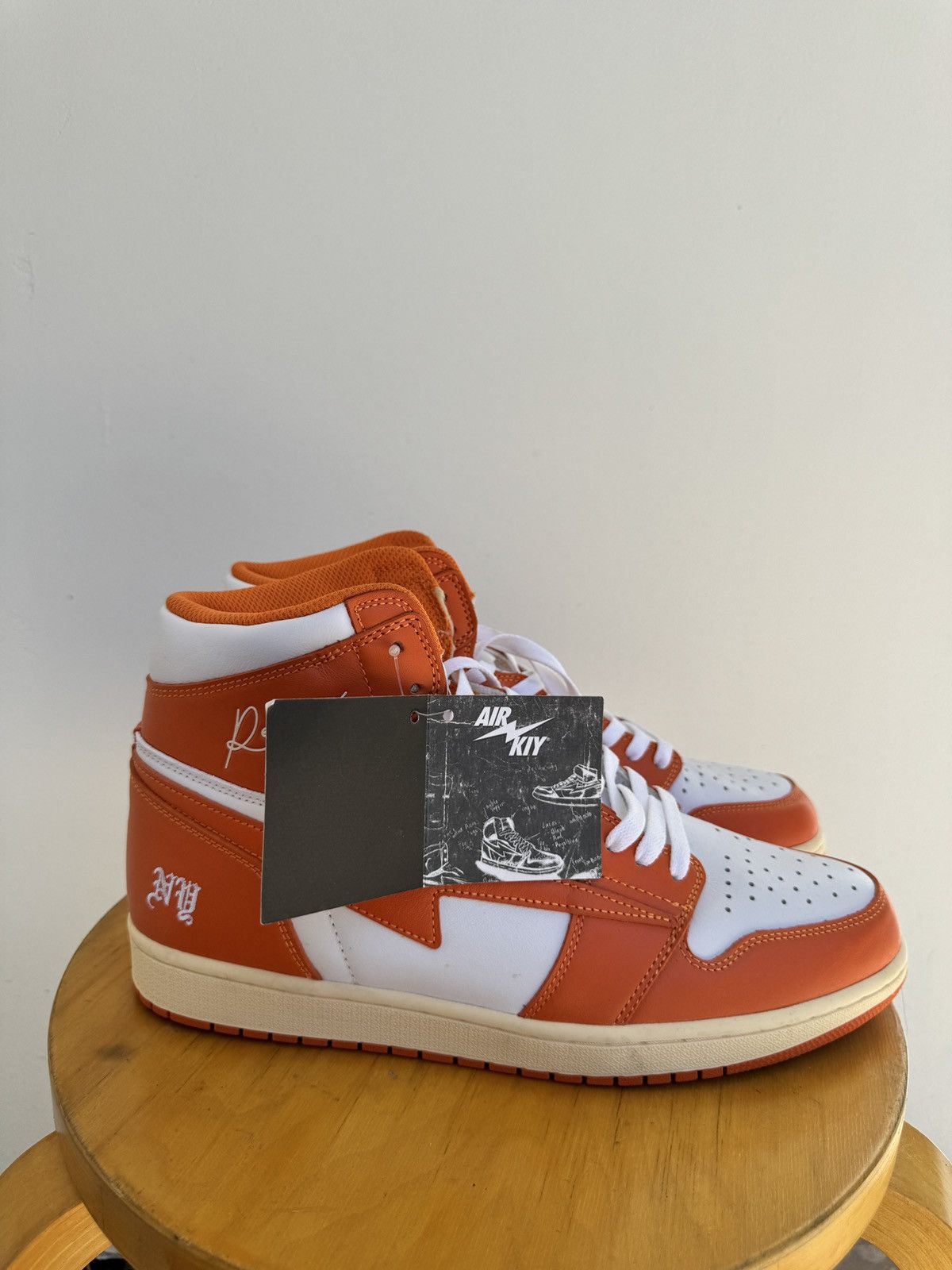 Other DS Reves Paris x AIR KIY 85 HI - Orange White Sail Size US 12 / EU 45 - 2 Thumbnail