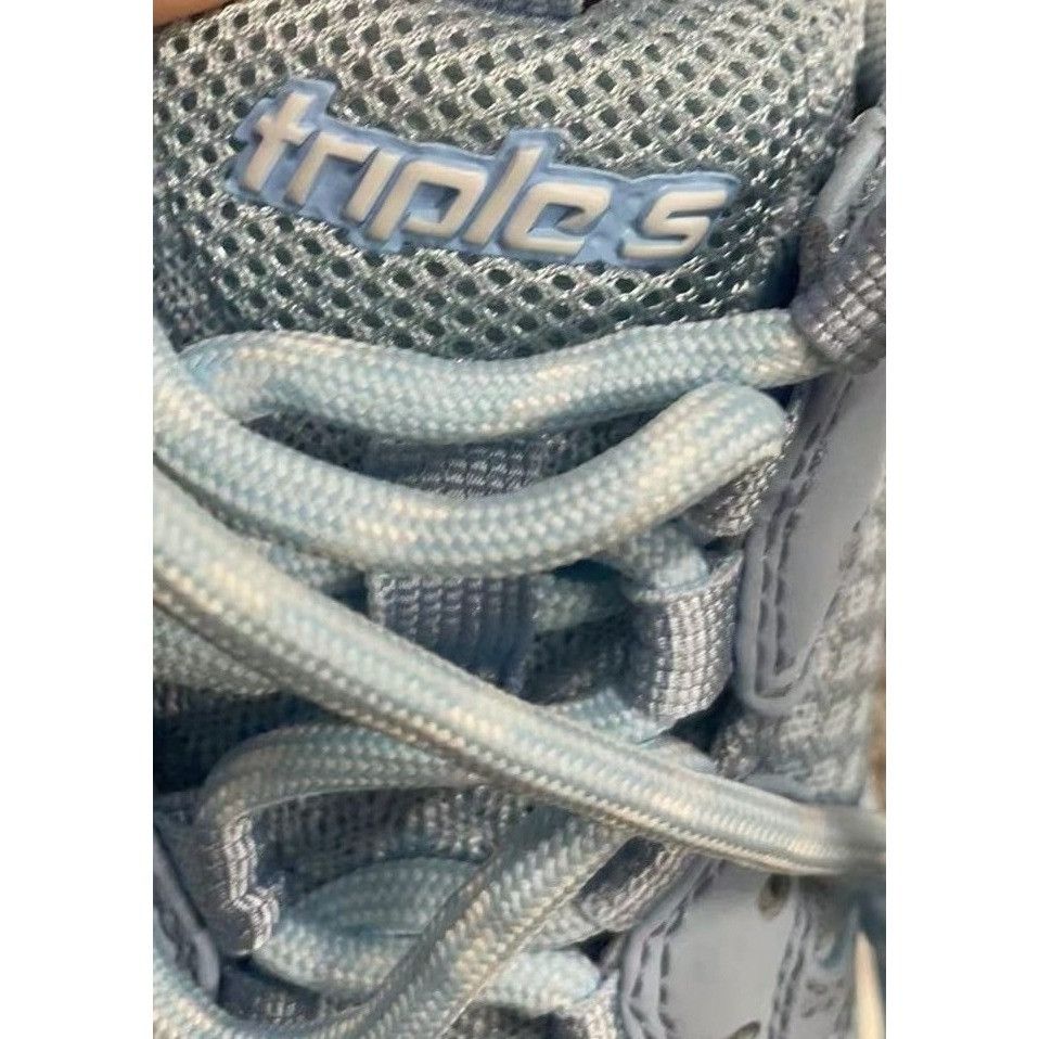 Balenciaga Balenciaga Triple S Sneakers In Light Blue For Women Or Juni Size US 5 / IT 35 - 8 Thumbnail