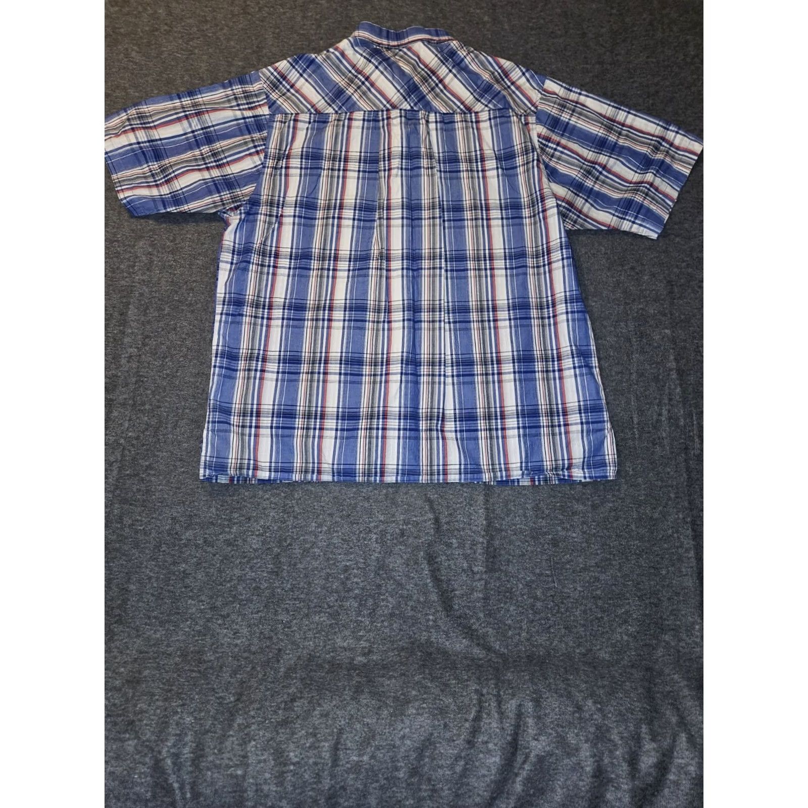 Southpole Southpole Button-Up Shirt Men's XL Blue Plaid Short Sleeve Casual Hip Hop Y2K Size US XL / EU 56 / 4 - 6 Thumbnail