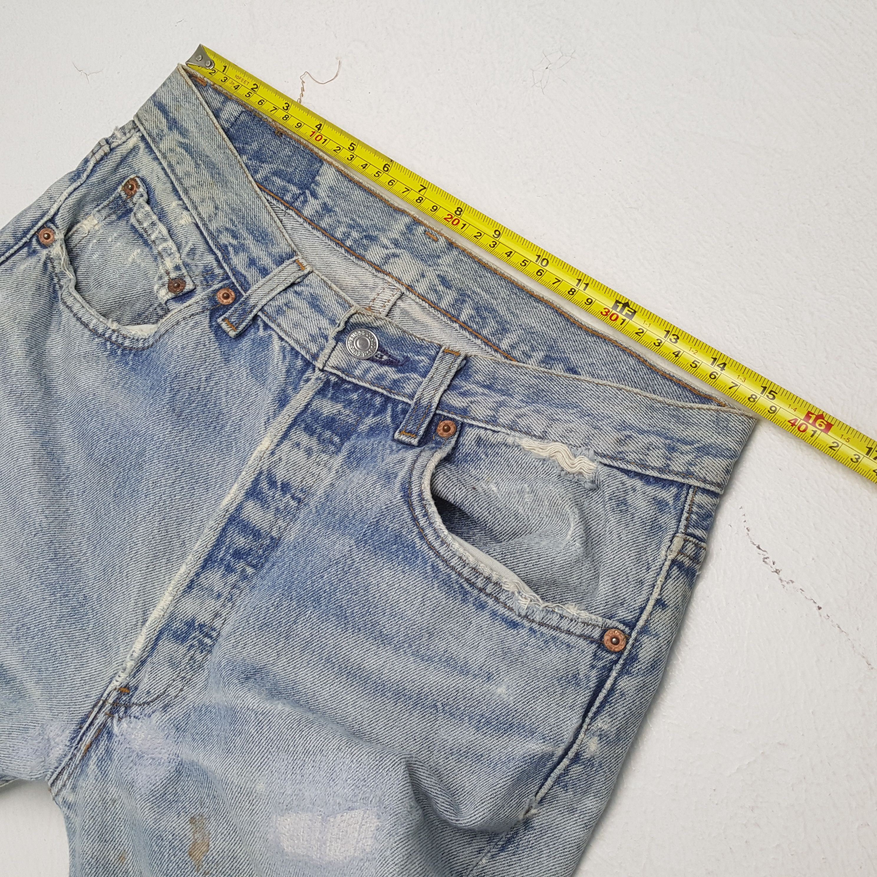 Levi's × Vintage LEVI'S 501 Streetwear Style Distressed Jeans Size US 30 / EU 46 - 7 Thumbnail