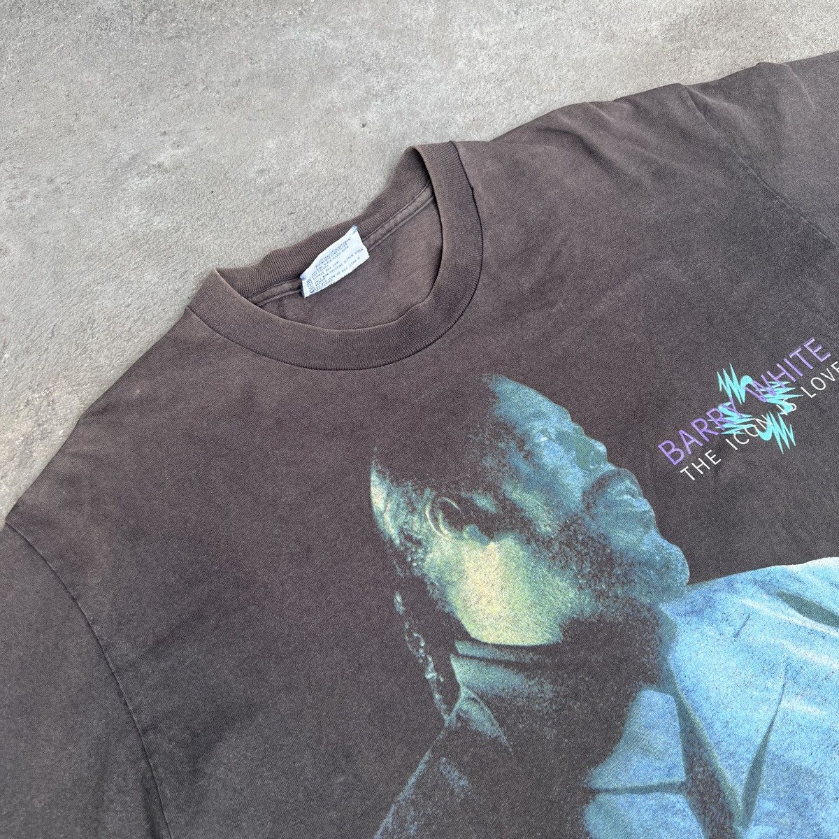 Rap Tees Vintage 90s Barry White Tour Promo Tee Faded R&B Soul Size US L / EU 52-54 / 3 - 10 Thumbnail