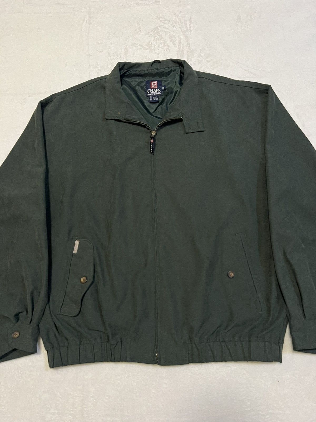 VINTAGE Ralph Lauren Chaps Jacket Mens XXL Beige Blue
