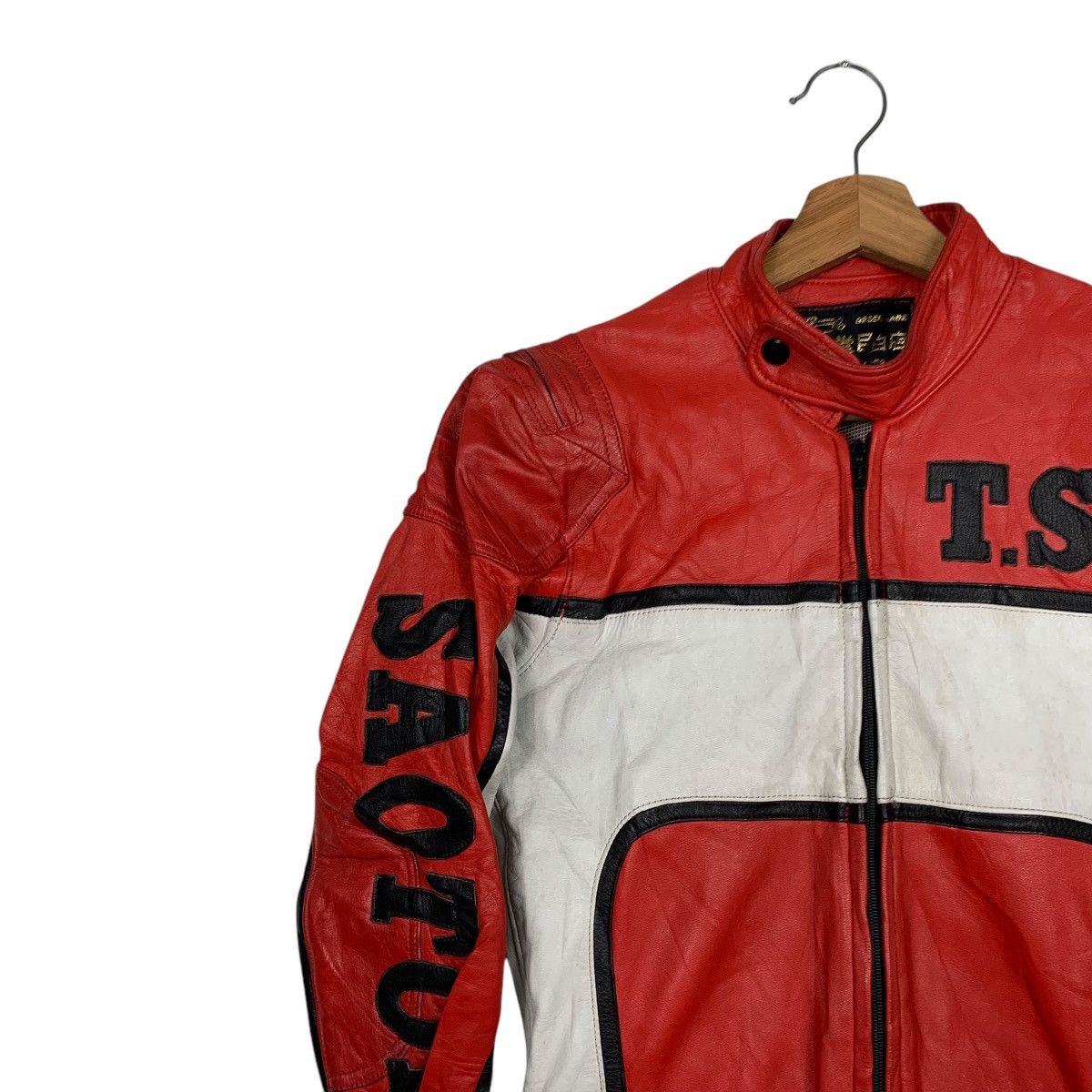 Japanese Brand TS Saotome Takashi Leather Motorcycle Racing Biker Suit Size US 28 / EU 44 - 6 Thumbnail