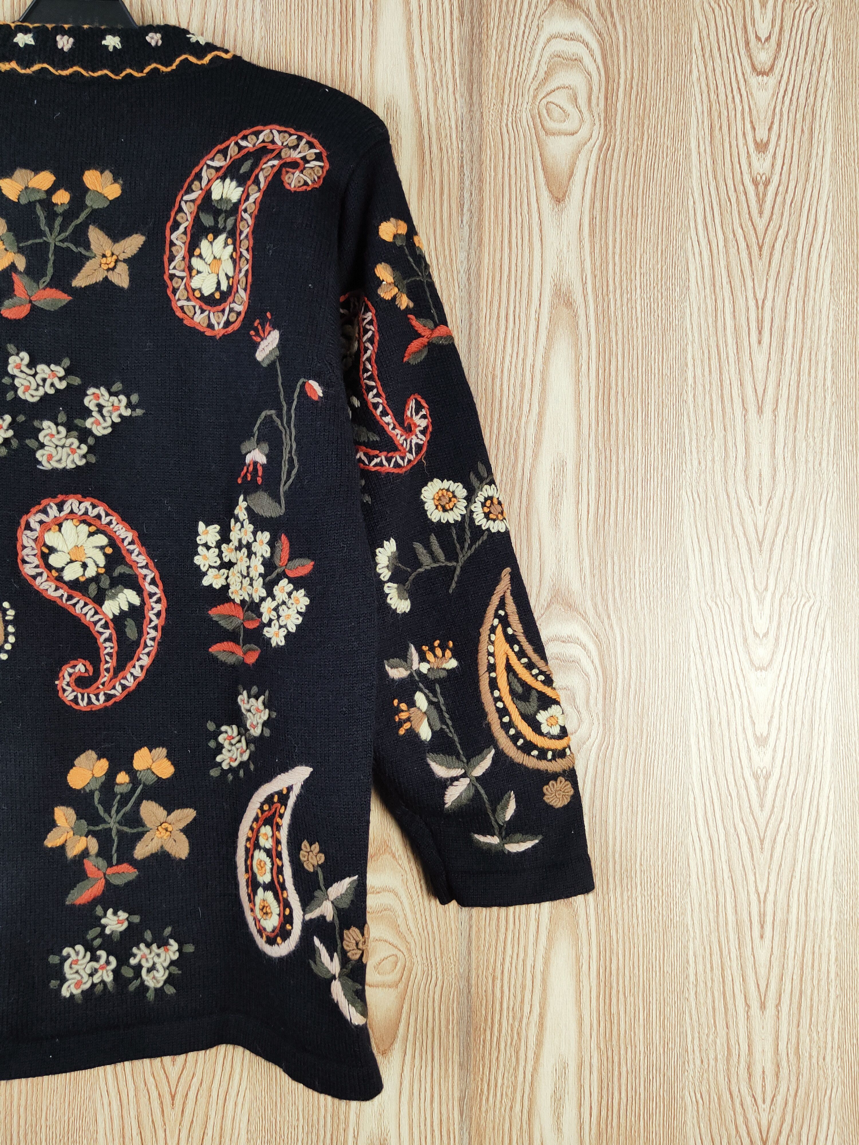 Japanese Brand × Vintage Vintage Art - Costa del Sol Black Knitwear Button Up Shirts Size M / US 6-8 / IT 42-44 - 9 Thumbnail