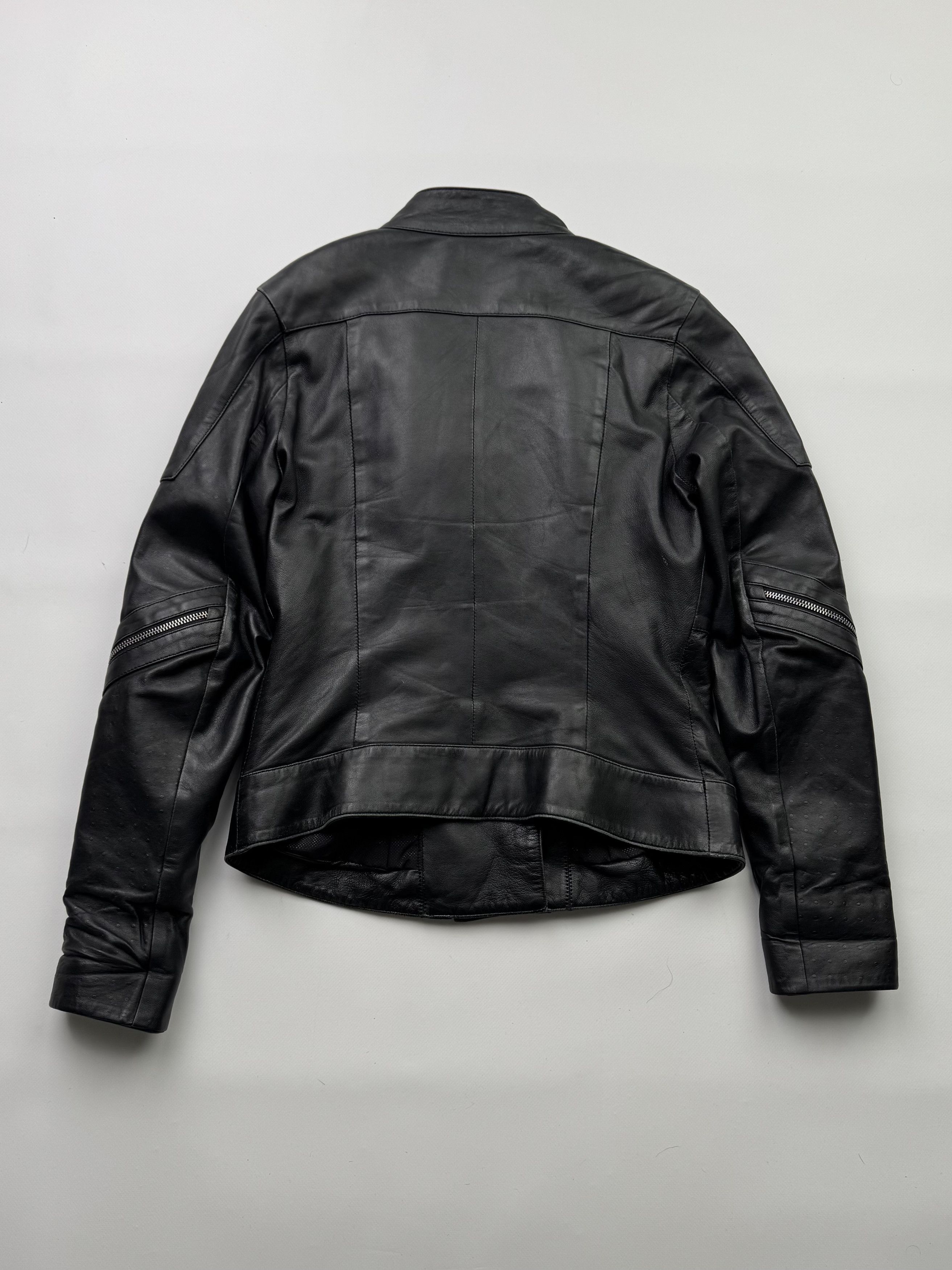 Japanese Brand Vintage Cropped Leather Jacket With Zipper B429(V521)E2 Size M / US 6-8 / IT 42-44 - 9 Thumbnail