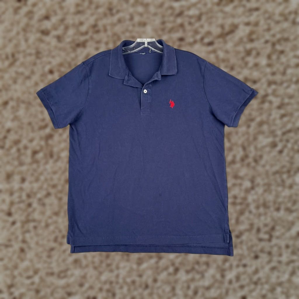 Vintage VINTAGE US Polo Assn Polo Shirt Men Medium Blue 100% Cotton Short Sleeve Slim Fit Classic Polo Mens Medium Blue 100% Cotton Polo Shirt USA Polo Assn Size US M / EU 48-50 / 2 - 1 Thumbnail