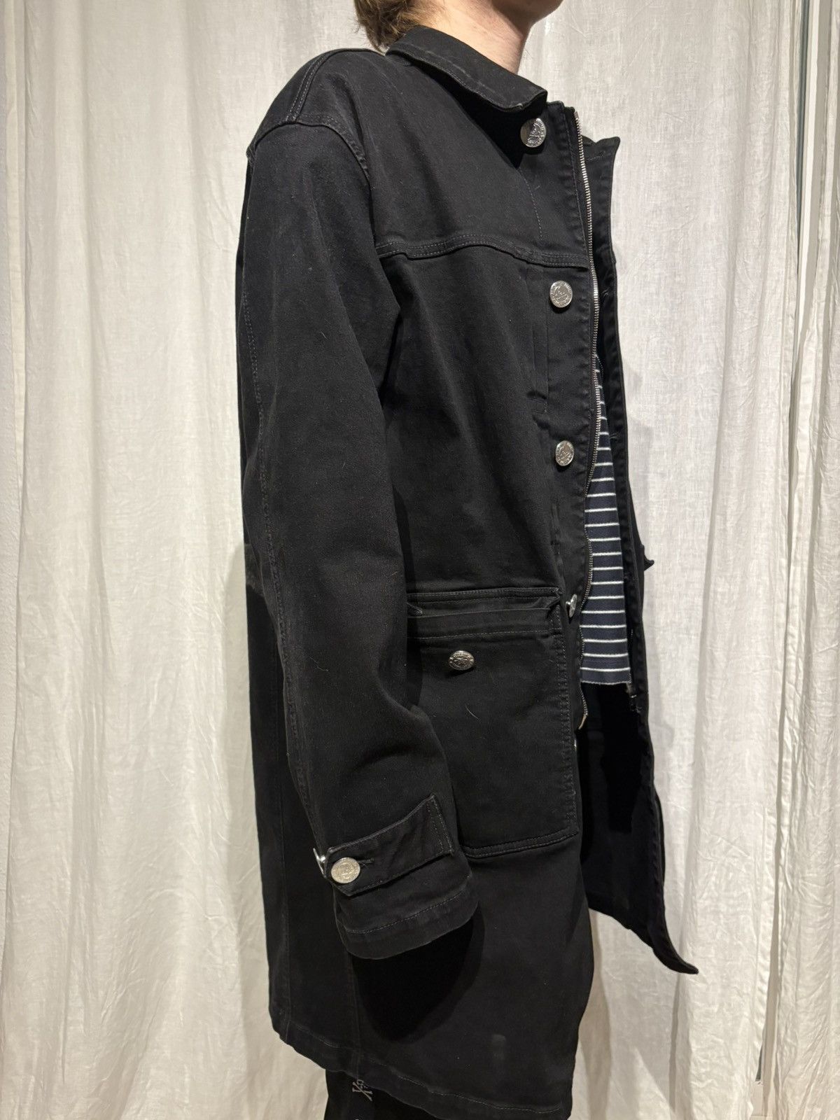 Mastermind Japan Punk denim trenchcoat. Size US L / EU 52-54 / 3 - 5 Thumbnail