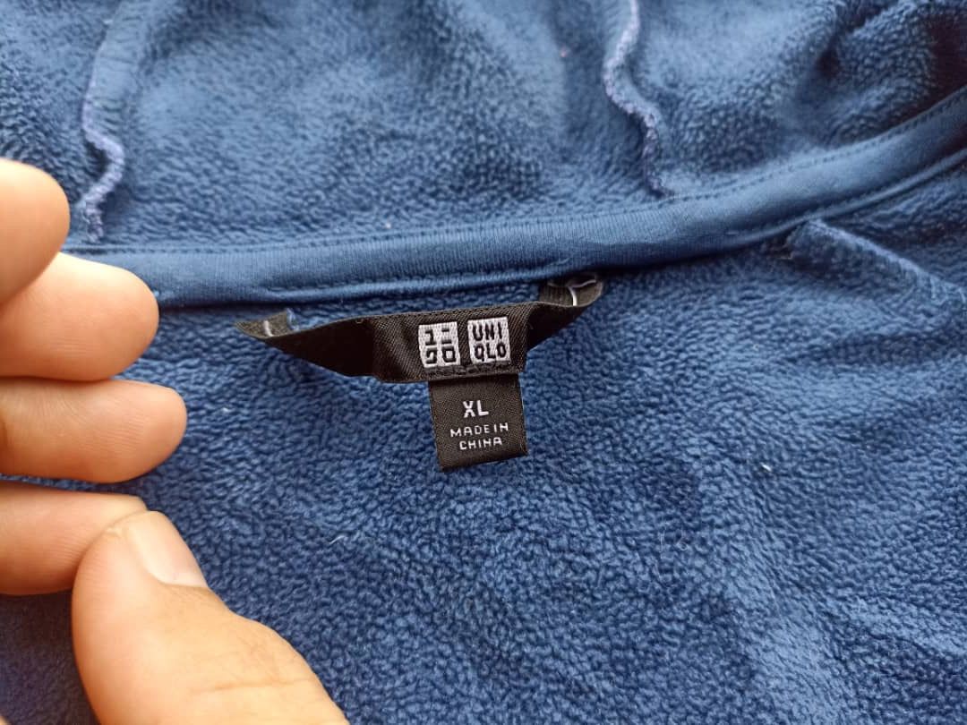 Japanese Brand × Uniqlo Uniqlo blue fleece zipper Hoodie Size US M / EU 48-50 / 2 - 10 Thumbnail