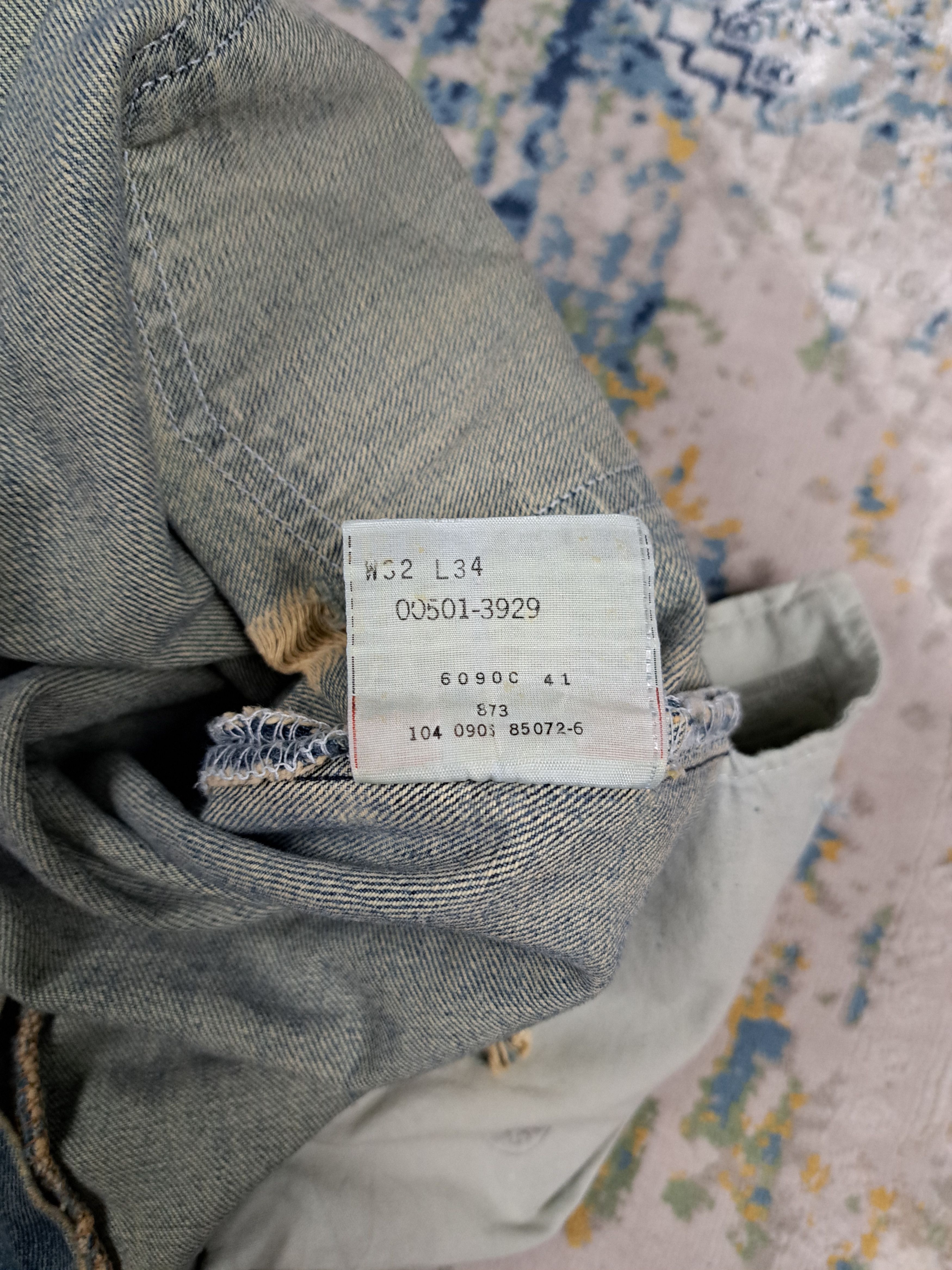 Levi's Vintage Levis 501 OG Miner's Distressed Denim Gold Button Size US 32 / EU 48 - 11 Thumbnail