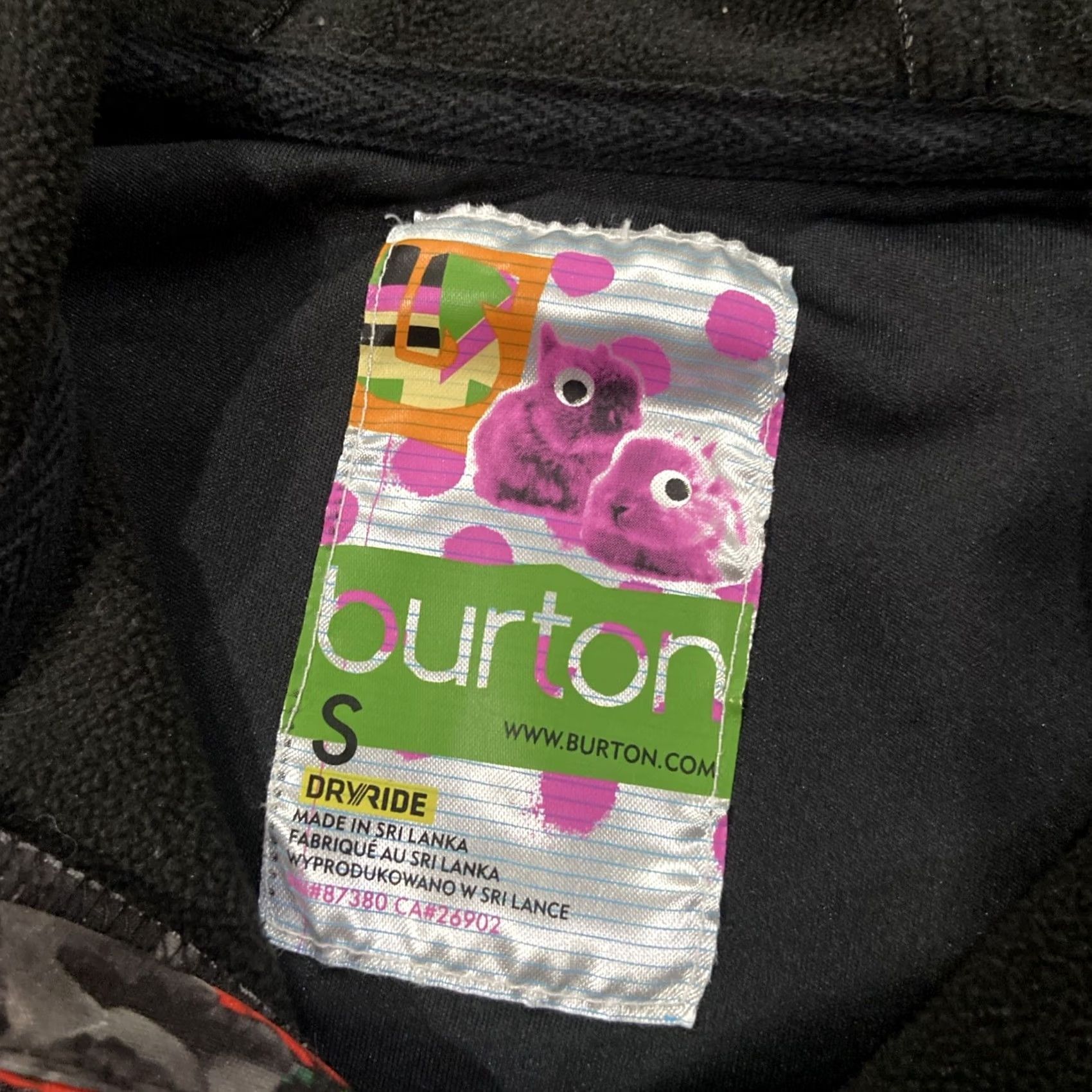 Burton Burton Colombo Jacket Womens Small Black Pink Hooded Full Zip Pockets Size S / US 4 / IT 40 - 6 Thumbnail