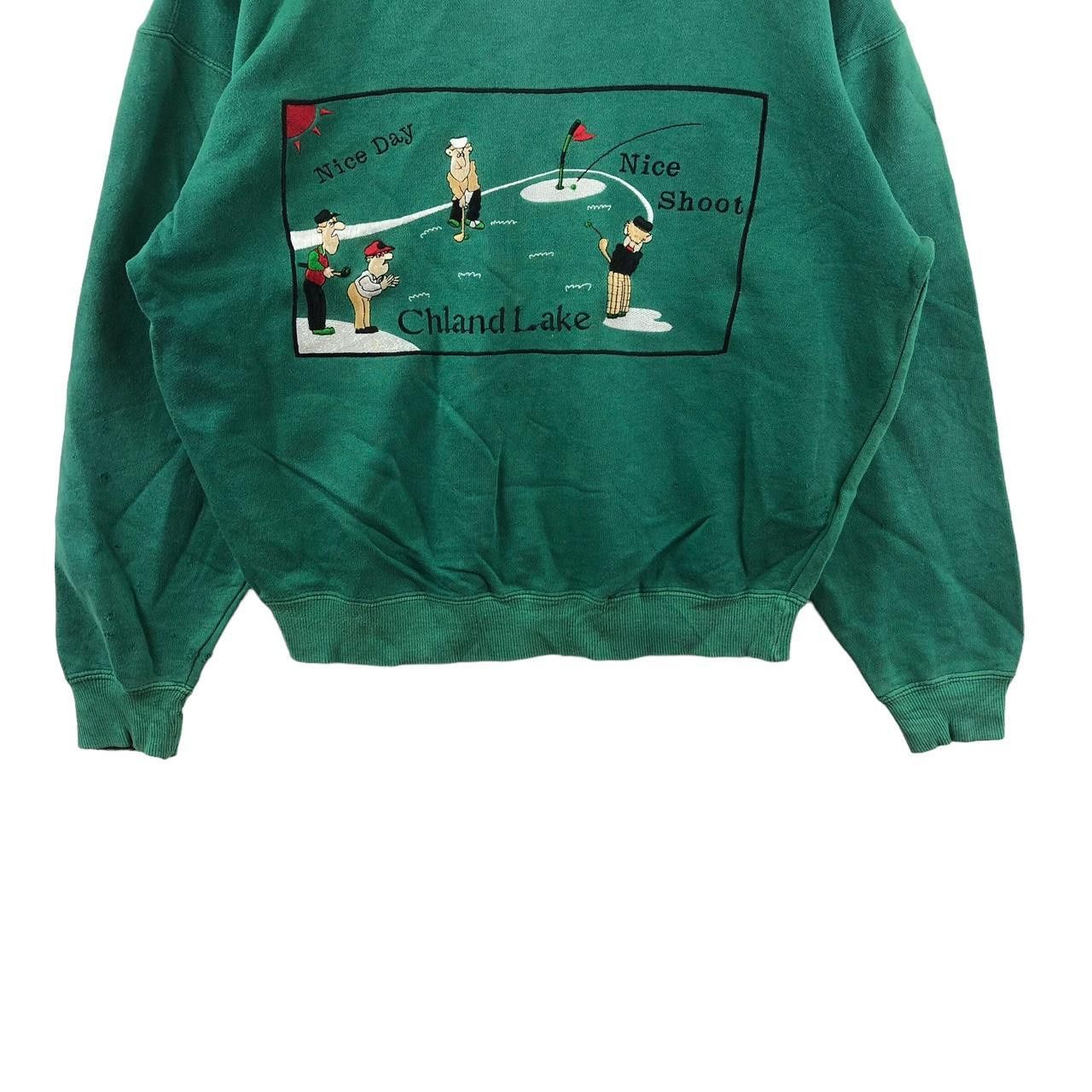 Vintage Vintage 90’ CHLAND LAKE GOLF Comic Strip Cartoon Sweatshirt Size L / US 10 / IT 46 - 4 Thumbnail