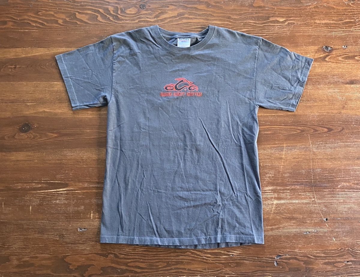 Vintage Vintage 2003 Y2K Orange County Chopper Double Sided Grey Tee Size US M / EU 48-50 / 2 - 2 Thumbnail