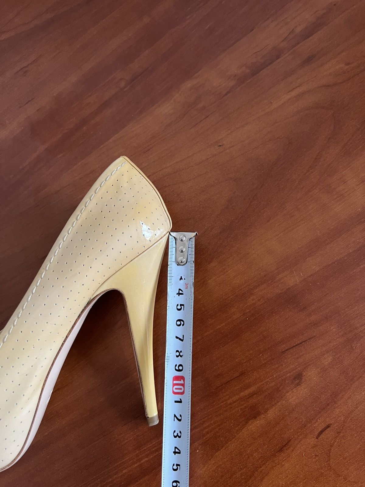 Miu Miu MIU MIU MADE IN ITALY PATENT LEATHER PEEP PUMPS HEELS SZ 39 Size US 9 / IT 39 - 16 Thumbnail