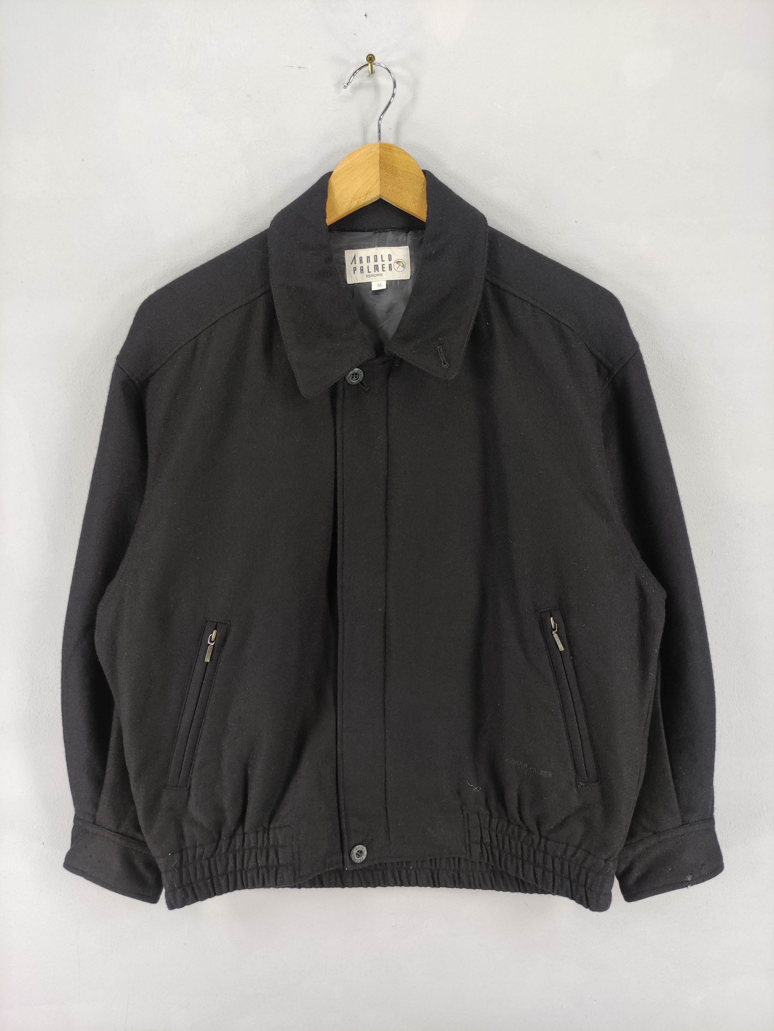 Vintage Vintage Arnold Palmer Varsity Jacket Wool Zipper Size US L / EU 52-54 / 3 - 1 Thumbnail