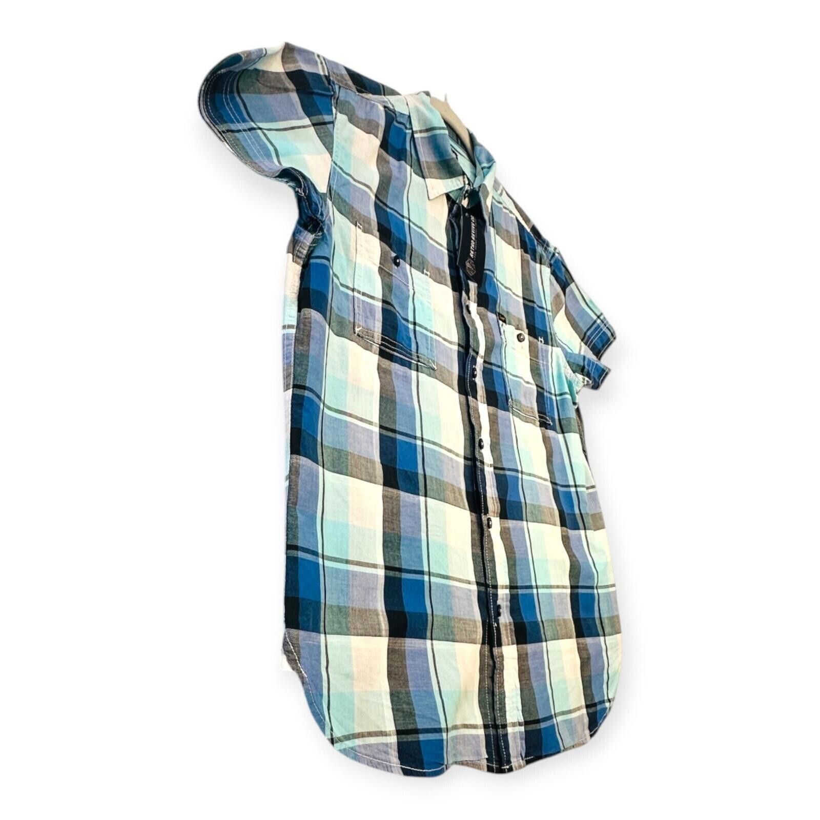 Lee Lee Shirt Men's UK Size M Blue Plaid Pockets Embroidered Size US M / EU 48-50 / 2 - 7 Thumbnail